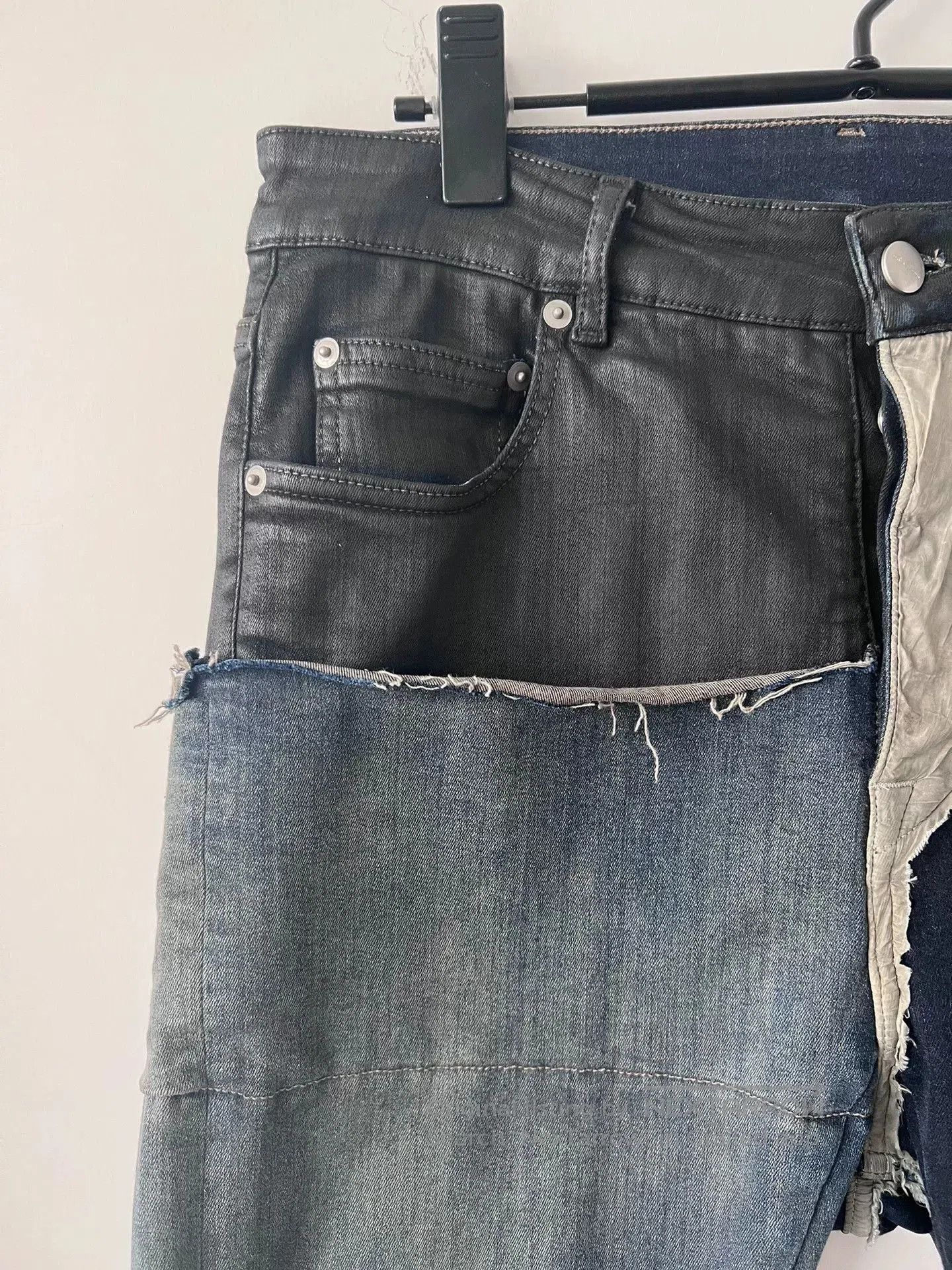 Rick Owens rick owens patchwork denim cropped pants. Size US 31 - 3 Thumbnail