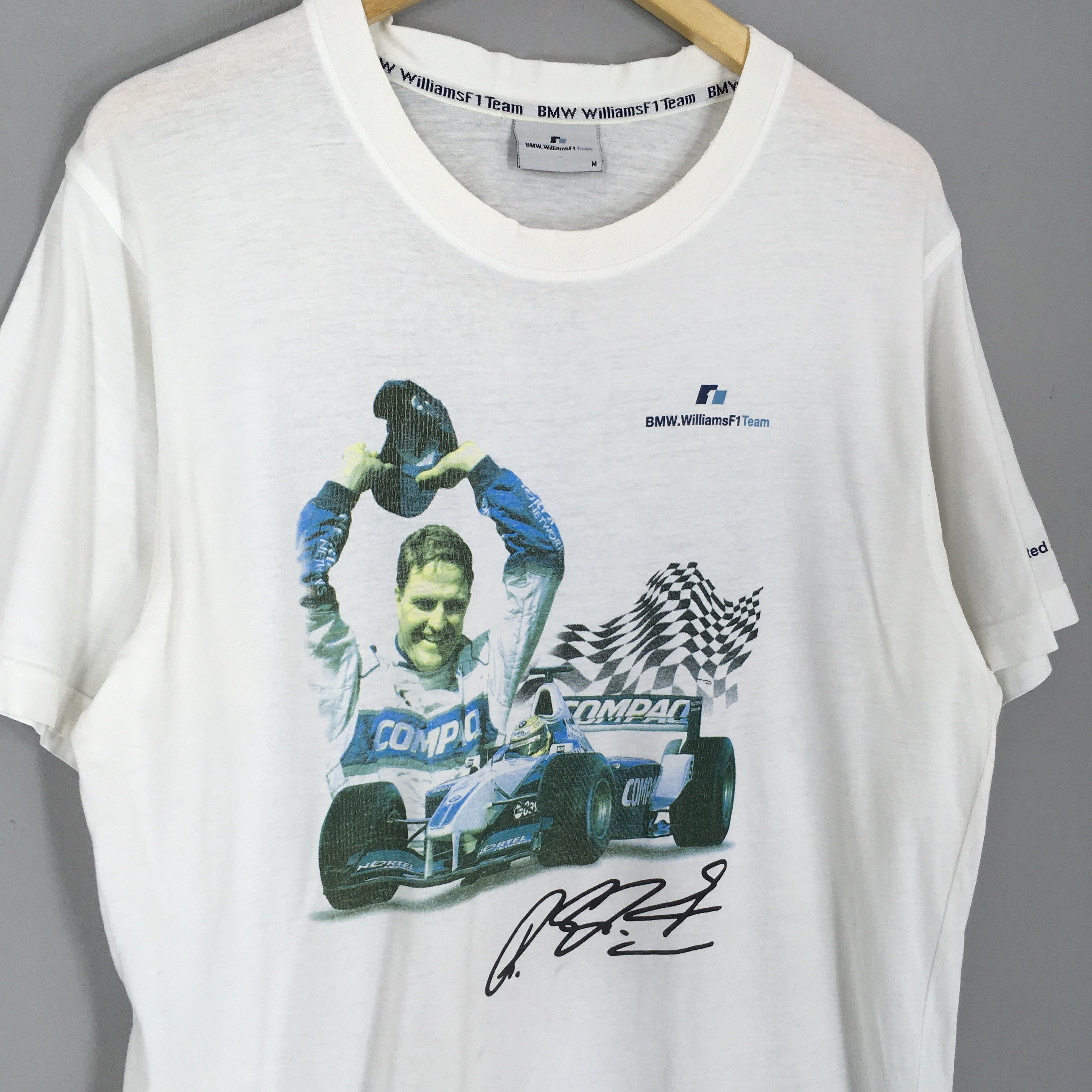 BMW × Formula 1 × Vintage Vintage Distressed BMW Williams F1 Team White T Shirt Medium Size US M / EU 48-50 / 2 - 4 Thumbnail