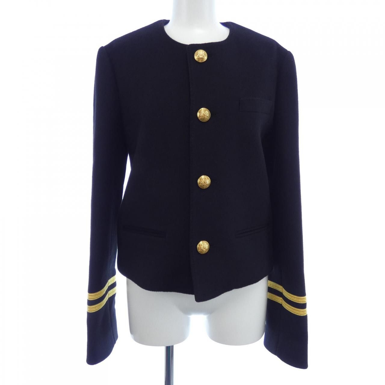 Celine Celine Celine 2V75F6700 Cashmere Collarless Jacket Others Outerwear 2V75F6700 DUTY FREE for USA Size ONE SIZE - 1 Thumbnail