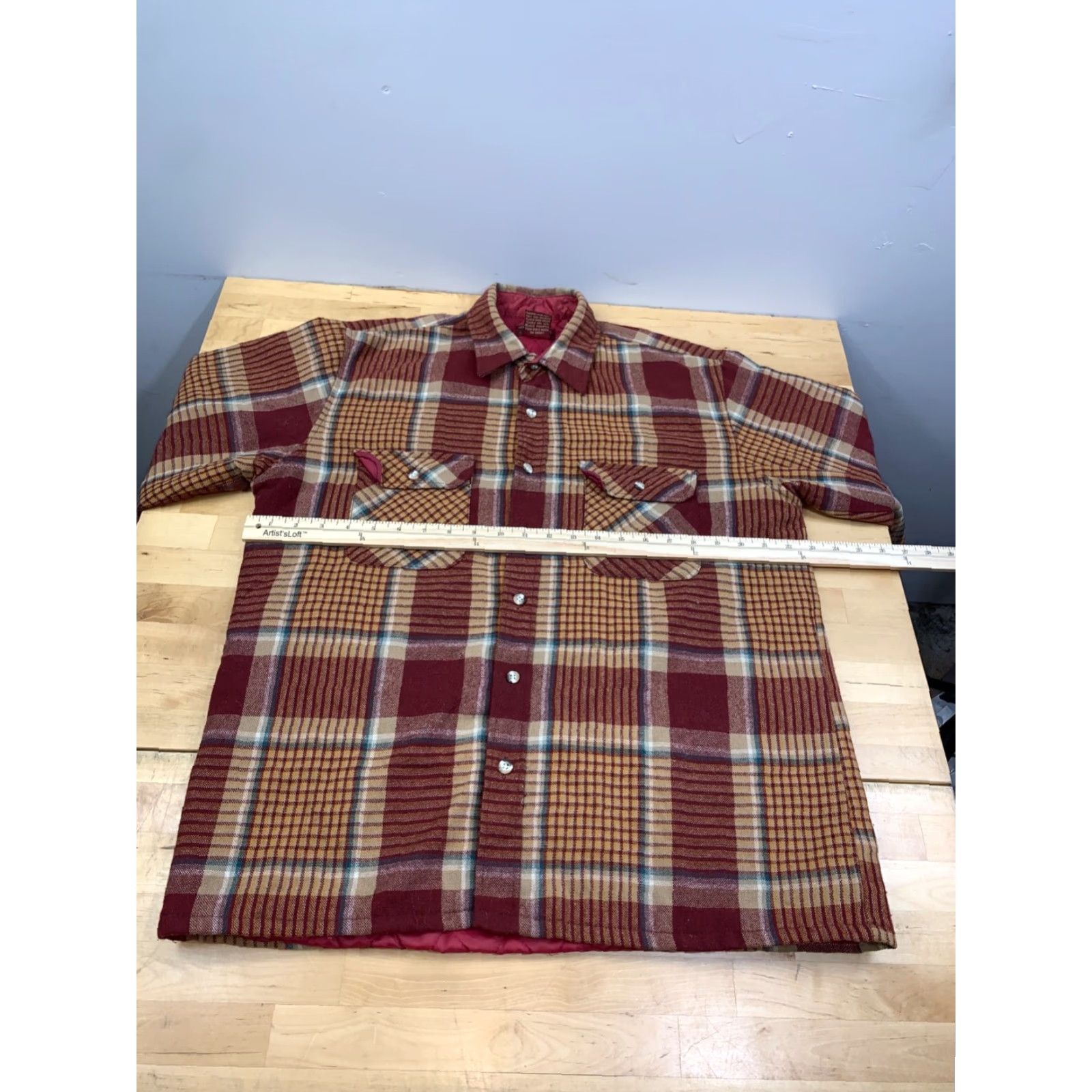 High Sierra VINTAGE High Sierra Shirt Jacket Shacket Mens M Red Flannel Plaid Lined Size US M / EU 48-50 / 2 - 7 Thumbnail