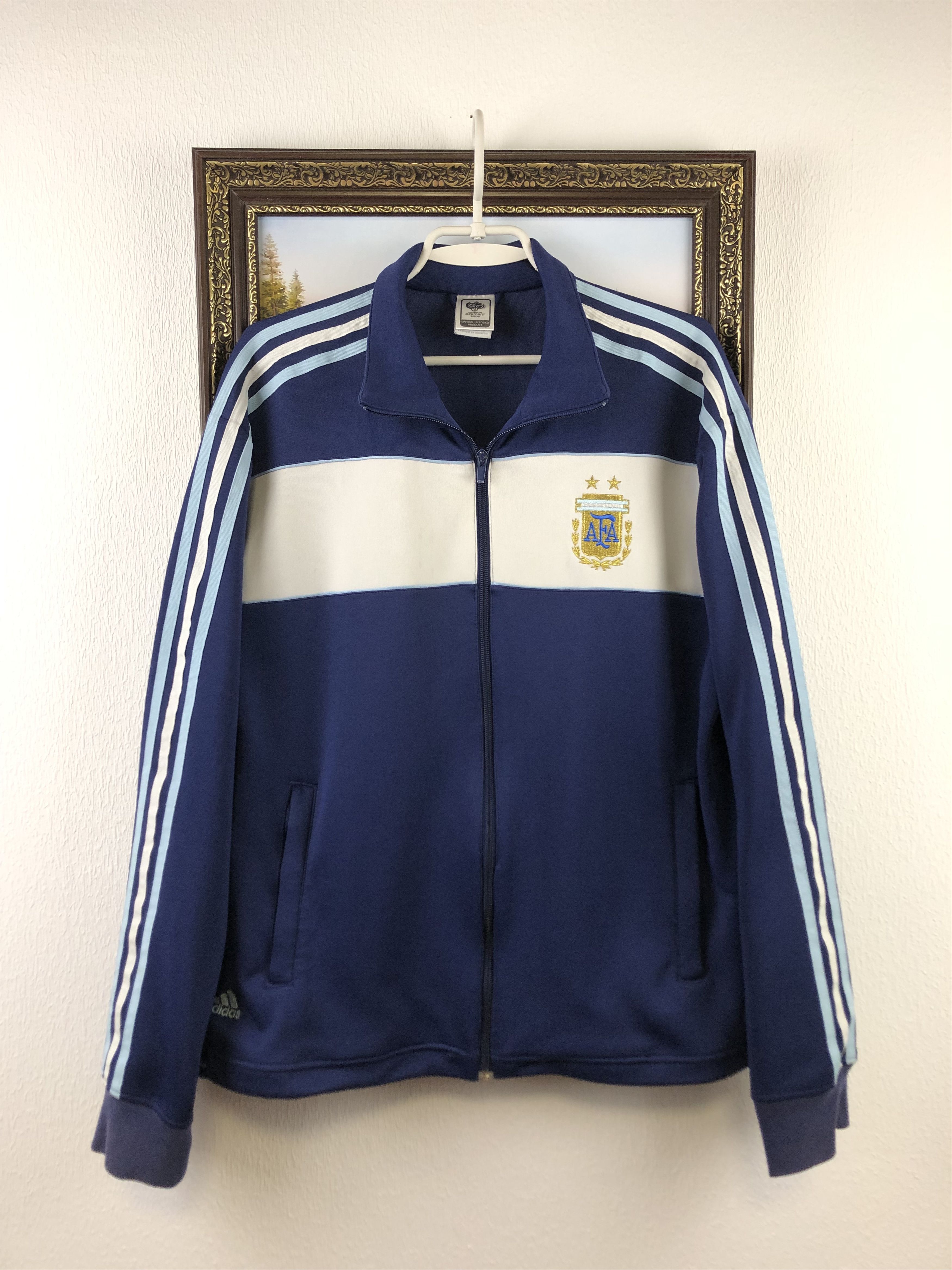 Adidas × Vintage Vintage Argentina Football Jacket Soccer World Cup Track Size US L / EU 52-54 / 3 - 1 Thumbnail