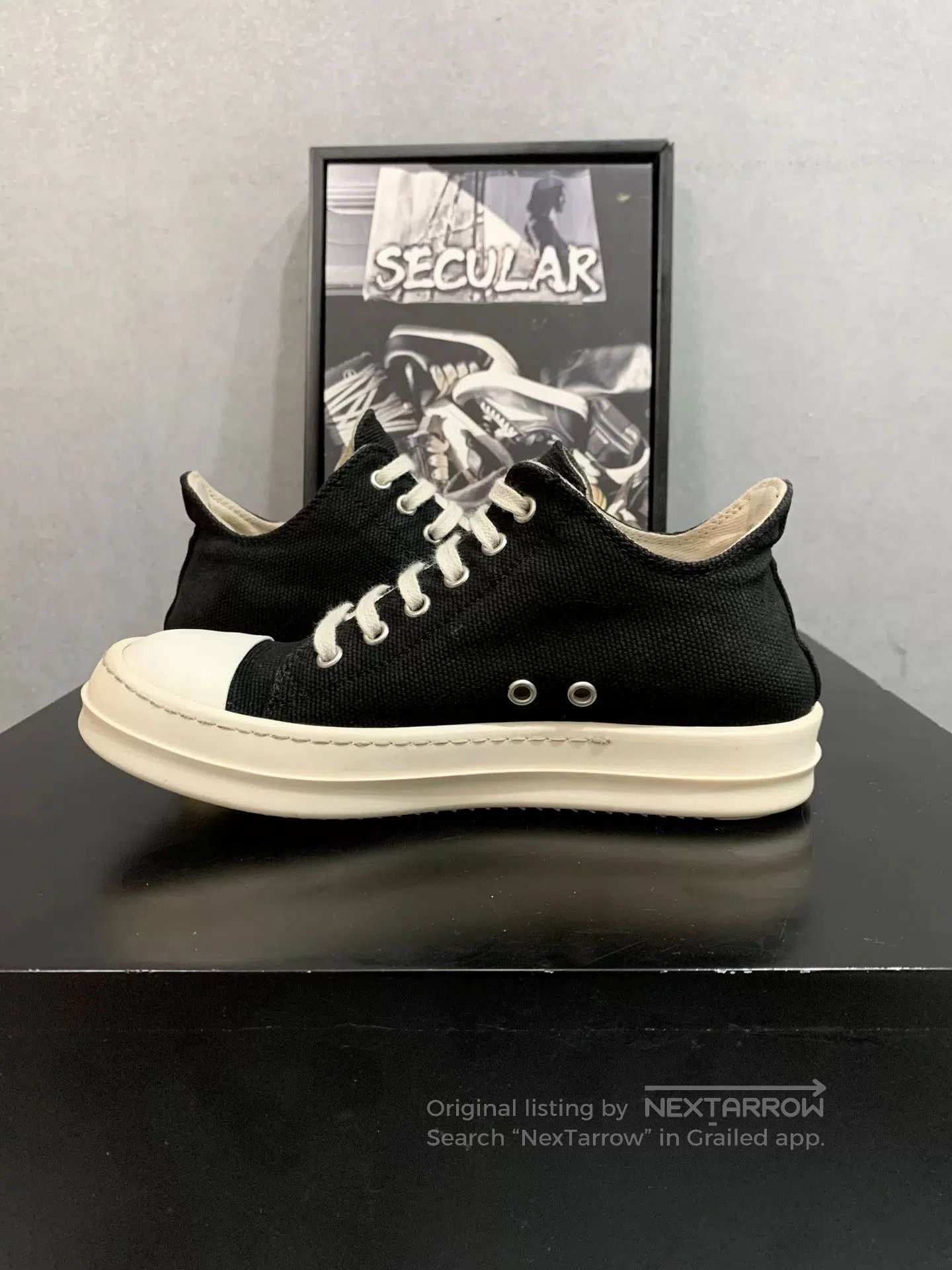 Rick Owens Drkshdw Rick Owens DRKSHDW Canvas Low. Size US 5 / IT 35 - 6 Thumbnail