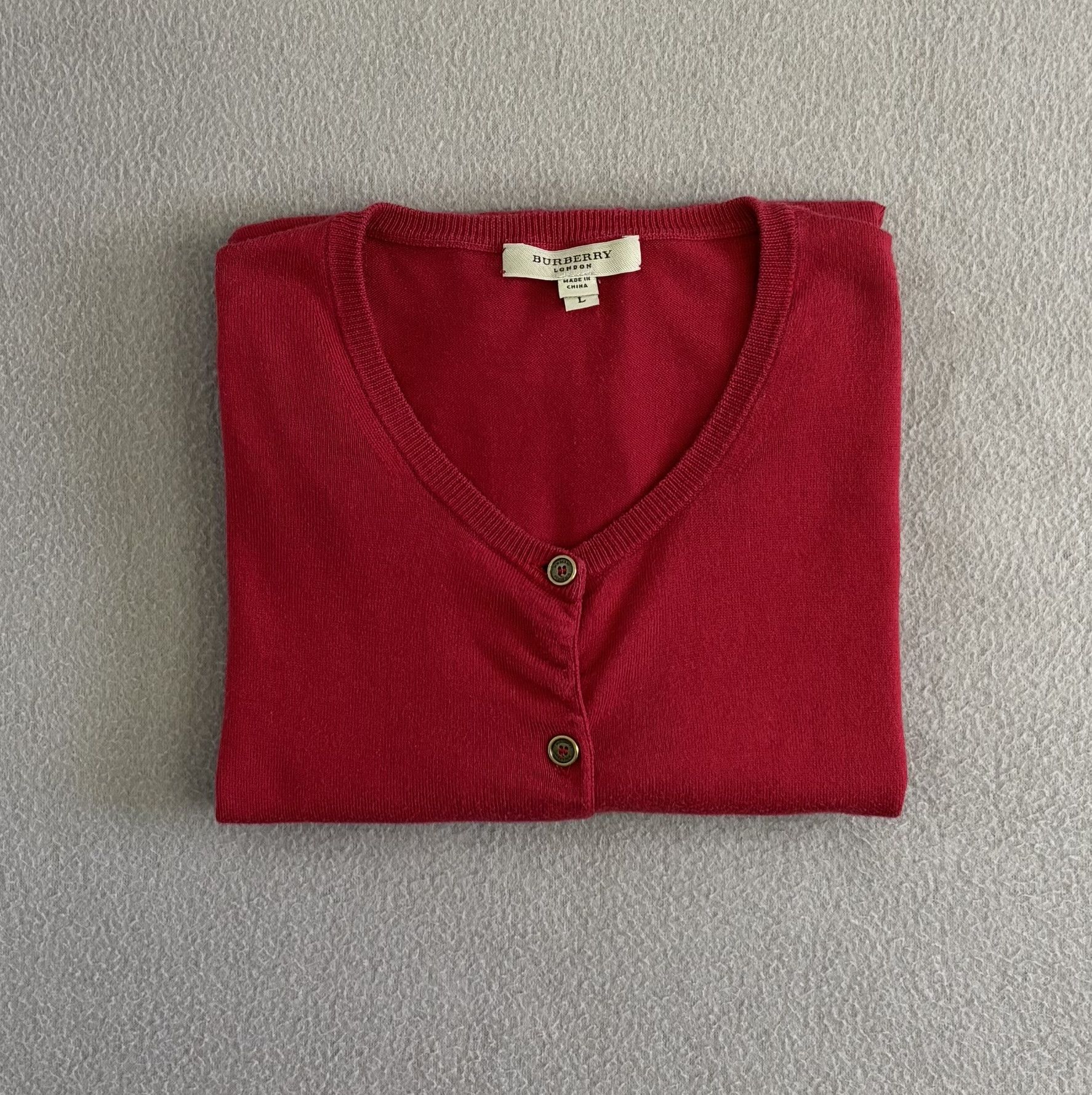 Burberry Burberry Red cardigan Large Size L / US 10 / IT 46 - 15 Thumbnail