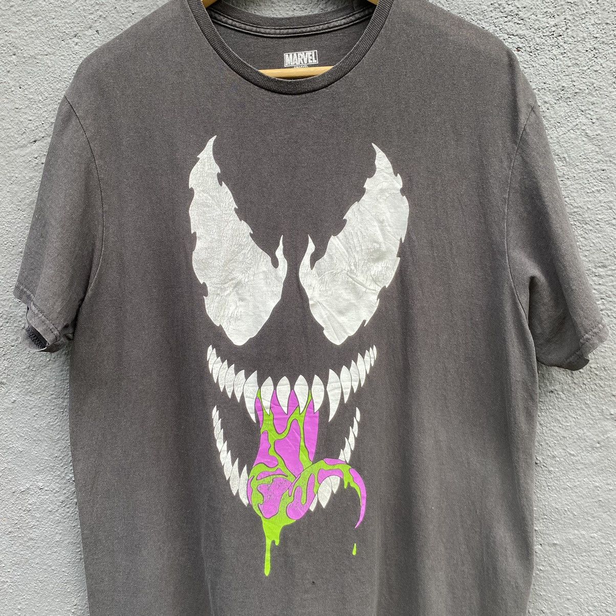 Marvel Comics 💥SICK💥 THRASHED Faded Venom Marvel Comics ERD GRUNGE TEE Size US L / EU 52-54 / 3 - 2 Thumbnail
