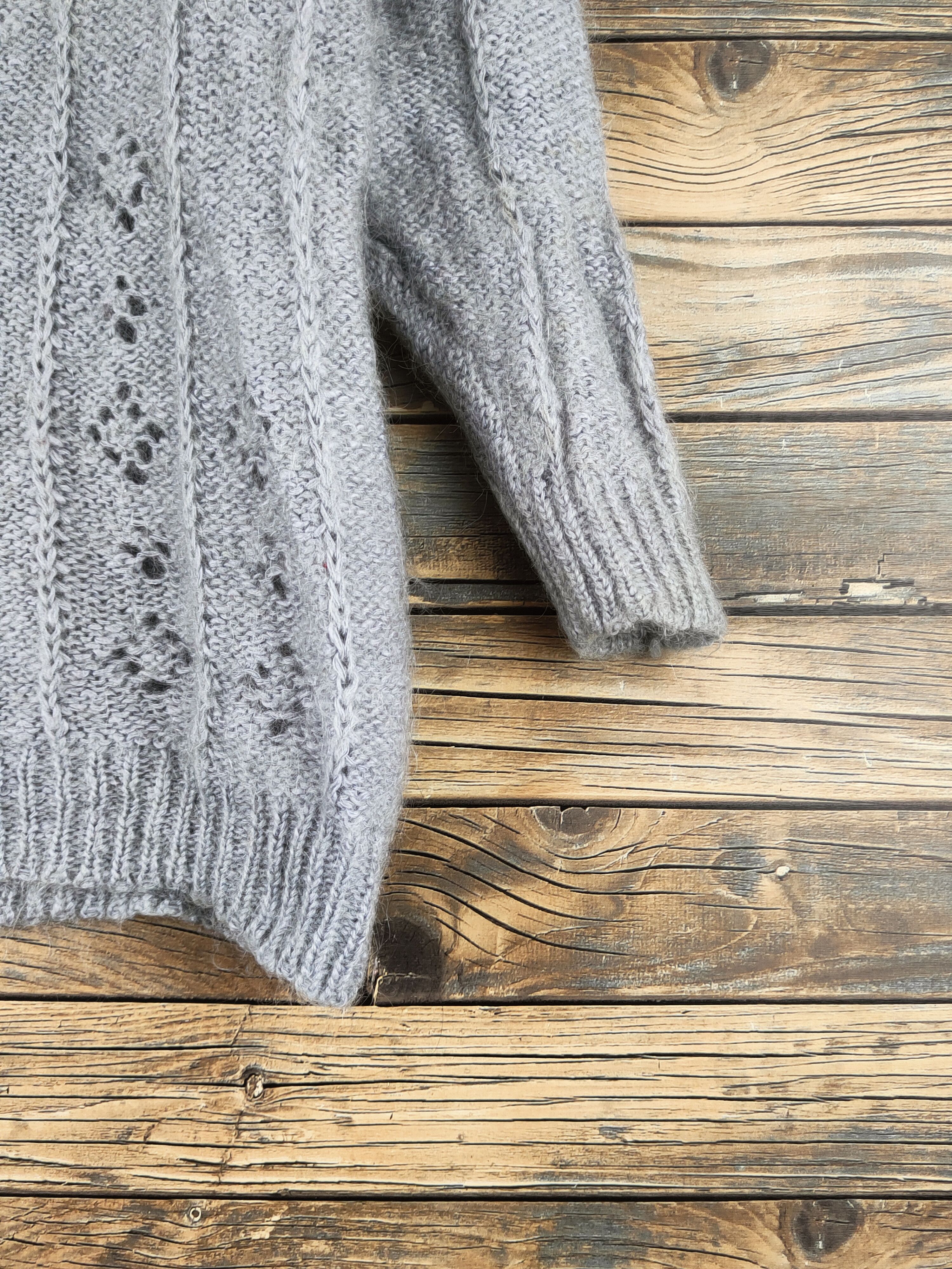 Japanese Brand DL New Seraph Gray Knitwear Cardigans #46-562 Size M / US 6-8 / IT 42-44 - 6 Thumbnail