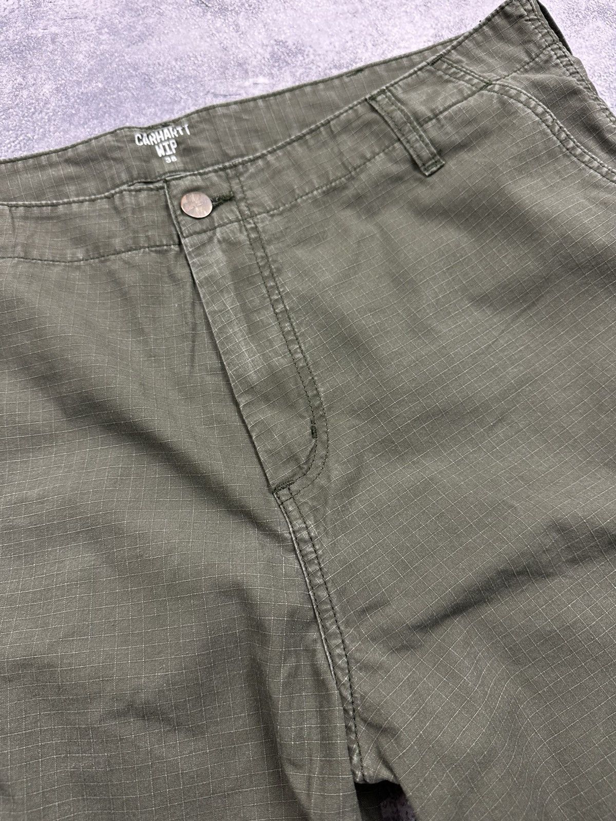 Carhartt Carhartt Vintage Green Cargo Shorts Workwear Y2K Logo Baggy Size US 38 / EU 54 - 9 Thumbnail