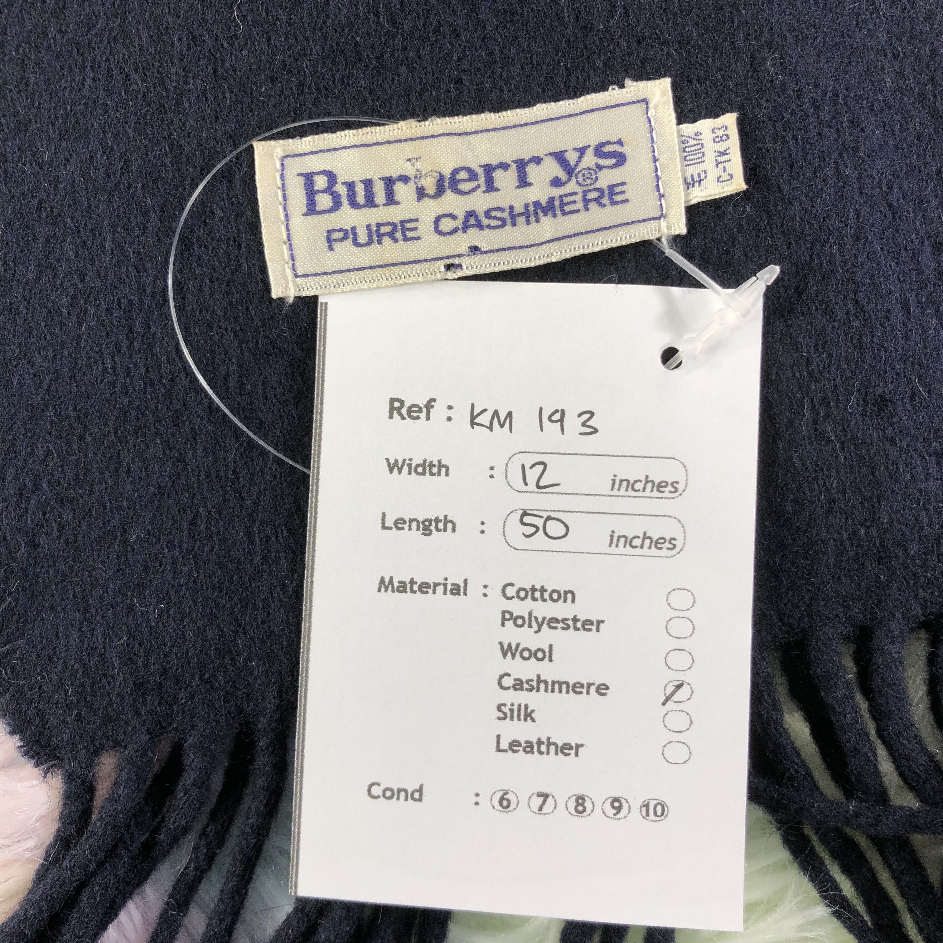 Burberry × Vintage Burberry Scarf / Muffler / Neckwear - KM193 Size ONE SIZE - 8 Thumbnail