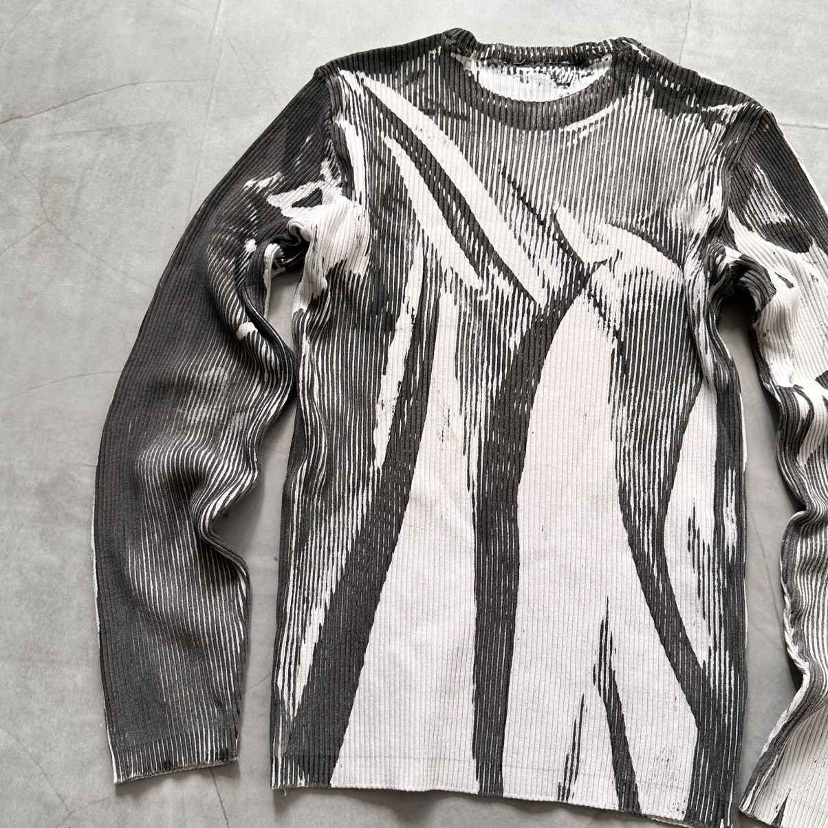 Hysteric Glamour × Undercover Japan 96 Painted Knit Ribbed Sweater Impala Margiela Style Size US M / EU 48-50 / 2 - 9 Thumbnail