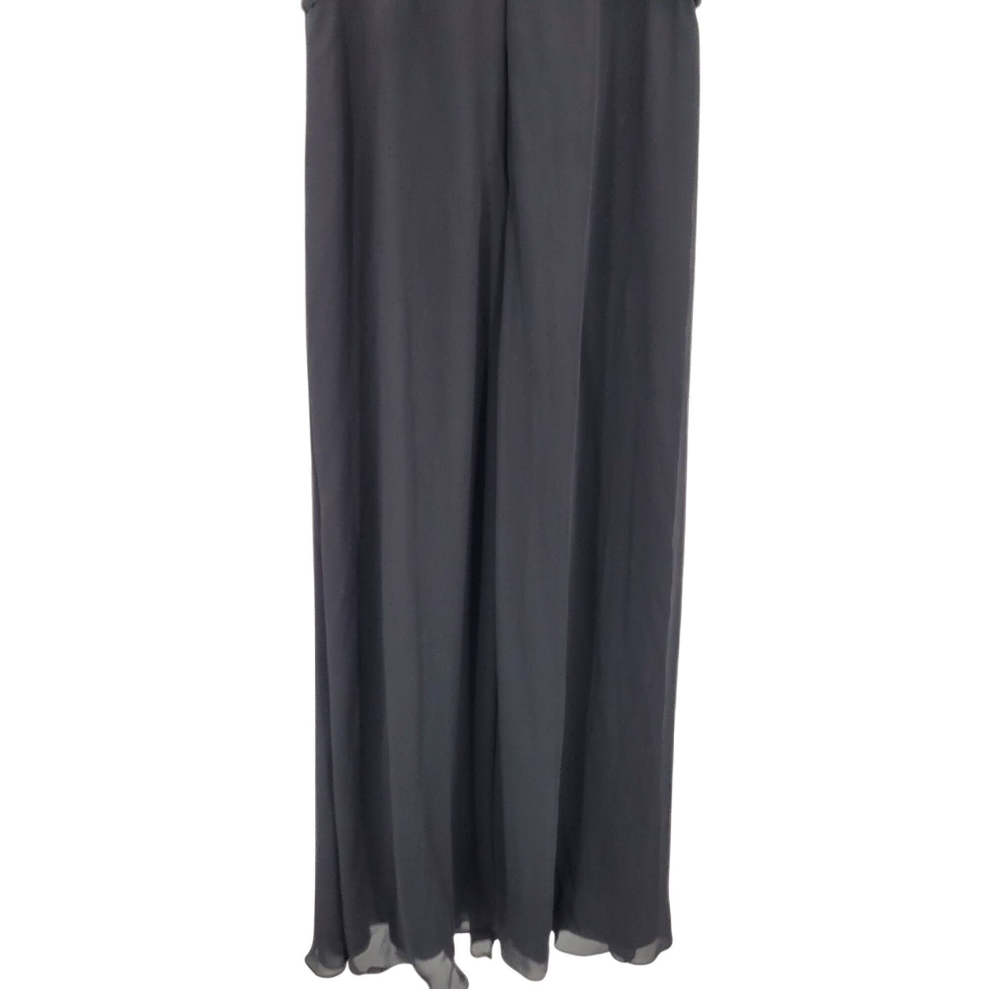 Vintage Vtg Black Pintuck Pleat V-Neck Sleeveless Formal Gown Sz 10 Size L / US 10 / IT 46 - 10 Thumbnail