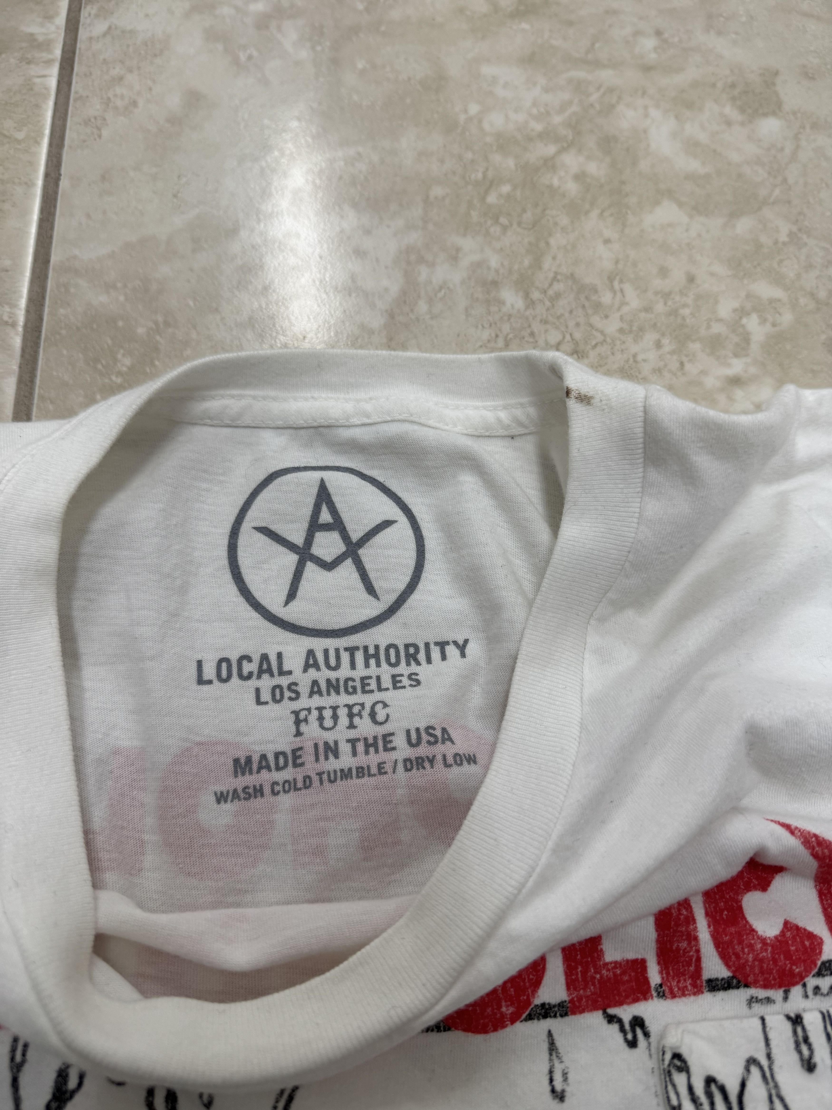 Local Authority Local Authority White Alcoholica Graphic Logo T-Shirt Size US M / EU 48-50 / 2 - 4 Thumbnail