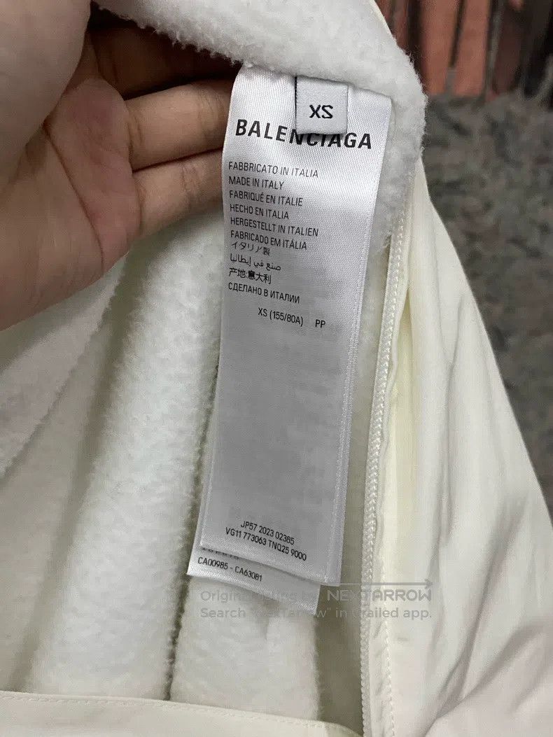Balenciaga Balenciaga Back Embroidered Logo Fleece Jacket Size US XS / EU 42 / 0 - 6 Thumbnail