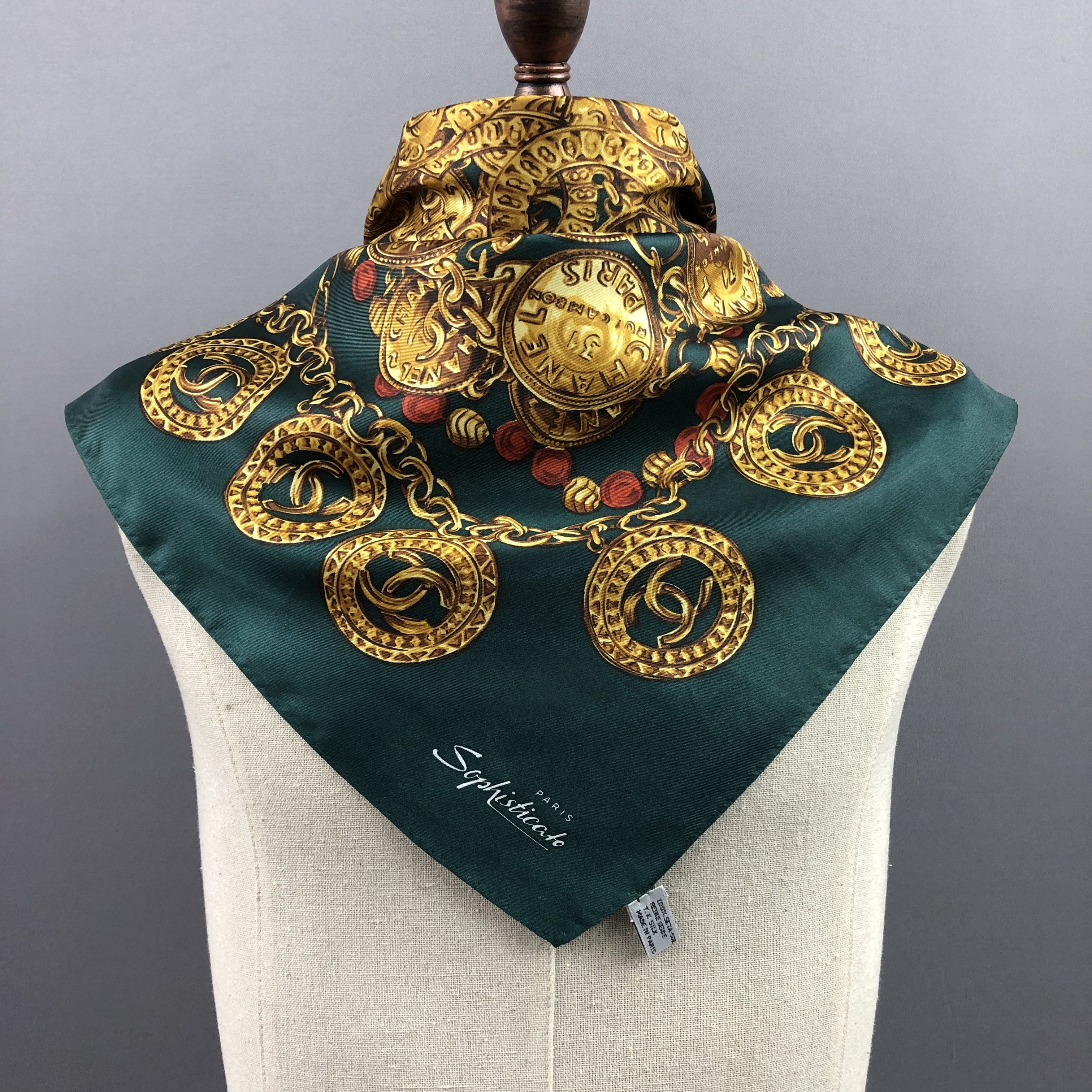 Other Vintage Sophisticato SILK Scarf Twill Stole Wraps Scarves Size ONE SIZE - 2 Thumbnail