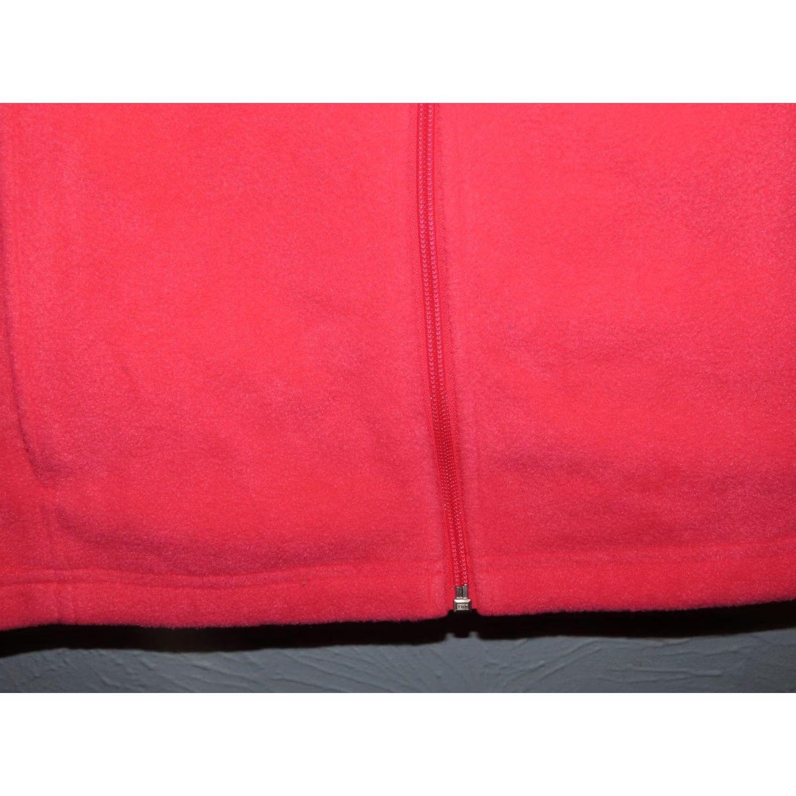Pinko Columbia Read Fleece Vest Women's Medium Pink Sleeveless Full Zip Mid-Length Solid Logo Embroidered Size M / US 6-8 / IT 42-44 - 4 Thumbnail
