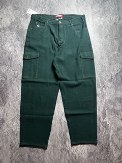 Empyre Empyre Pants Mens 32 Green Cargo Pockets Orders Military Adjustable  Waist