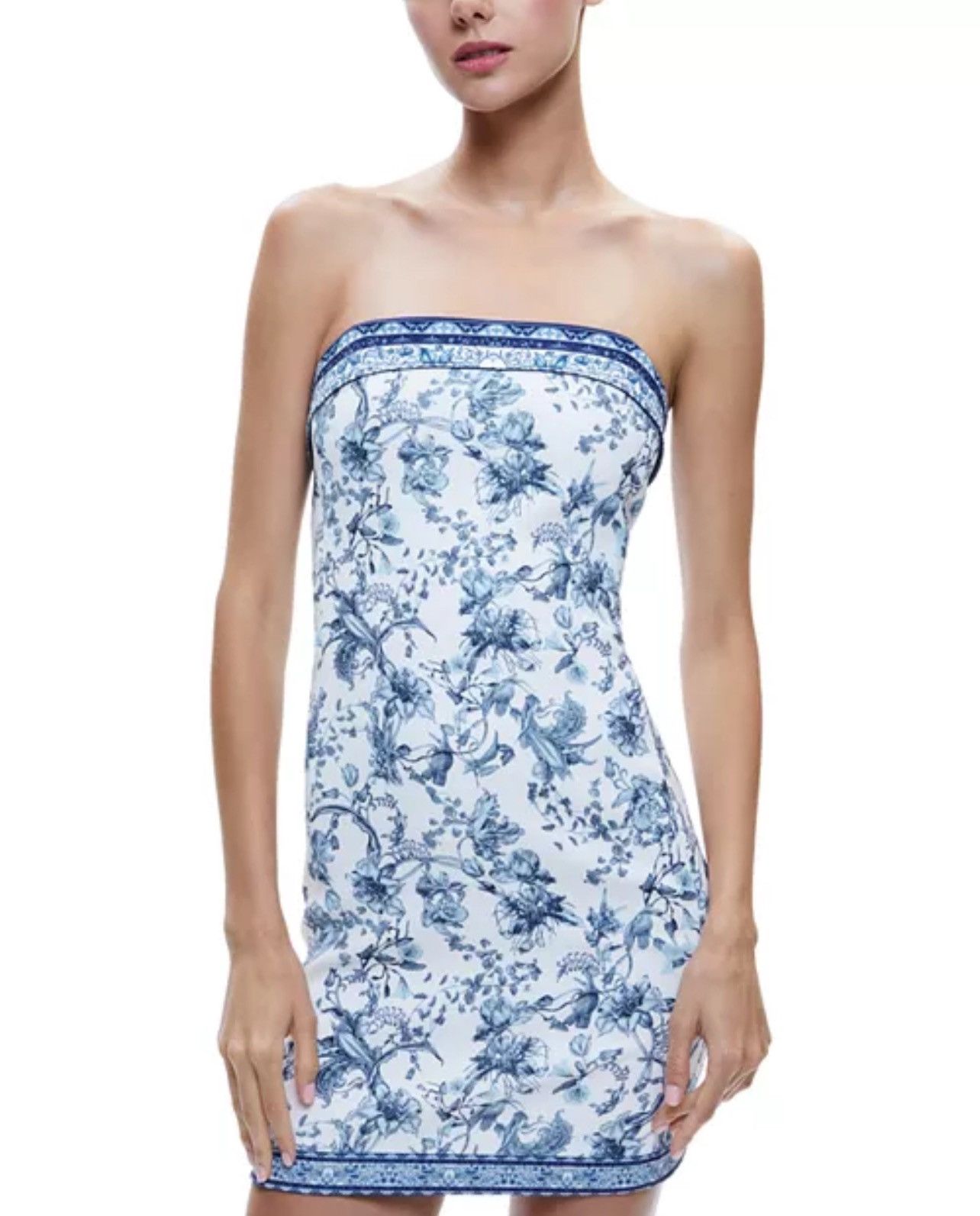 Alice + Olivia Alice and Olivia Strapless Floral Mini Dress size 10 Size L / US 10 / IT 46 - 3 Thumbnail