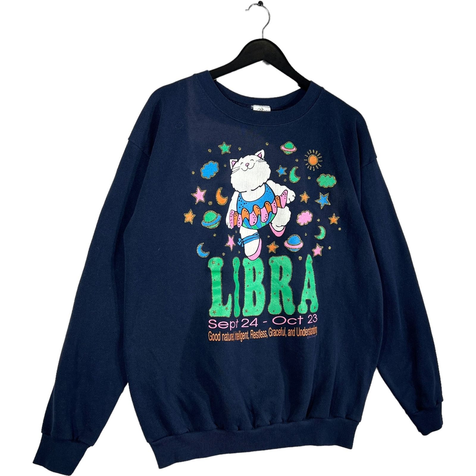 Vintage Vintage Libra Zodiac Crewneck Size US XL / EU 56 / 4 - 4 Thumbnail