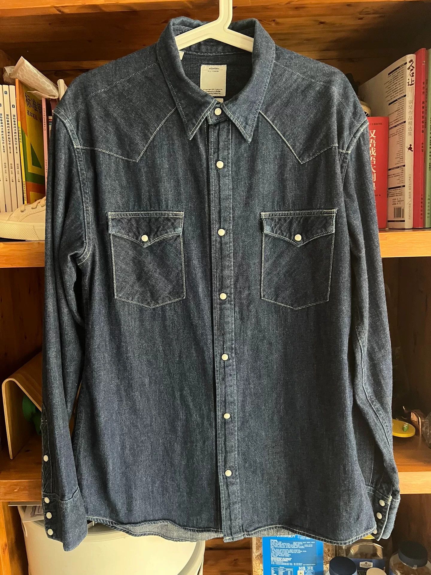 Visvim authentic visvim blue dye denim shirt Size US M / EU 48-50 / 2 - 1 Thumbnail