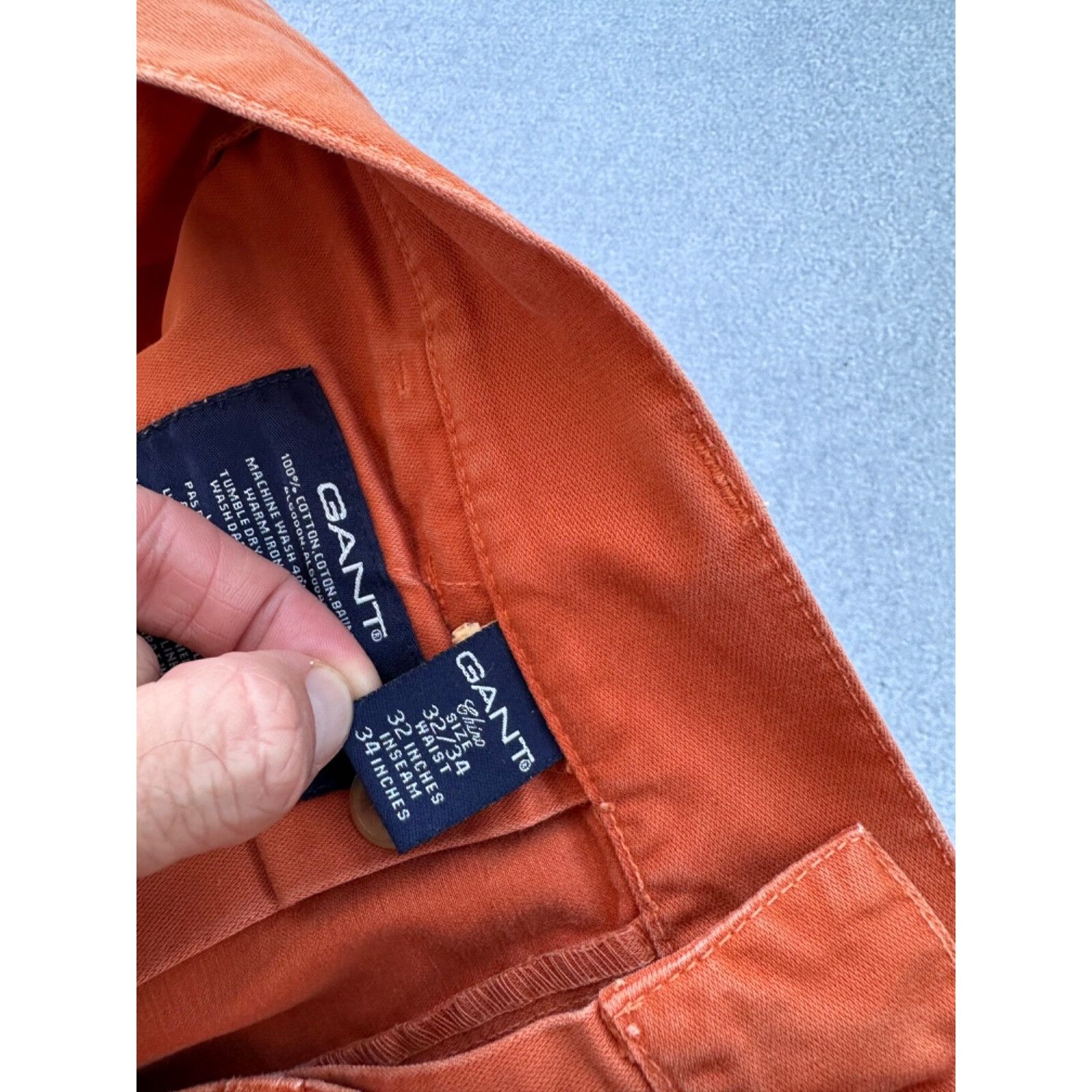 Gant VTG Gant Orange Distressed Sophomore Cargo Pants Size US 32 / EU 48 - 8 Thumbnail
