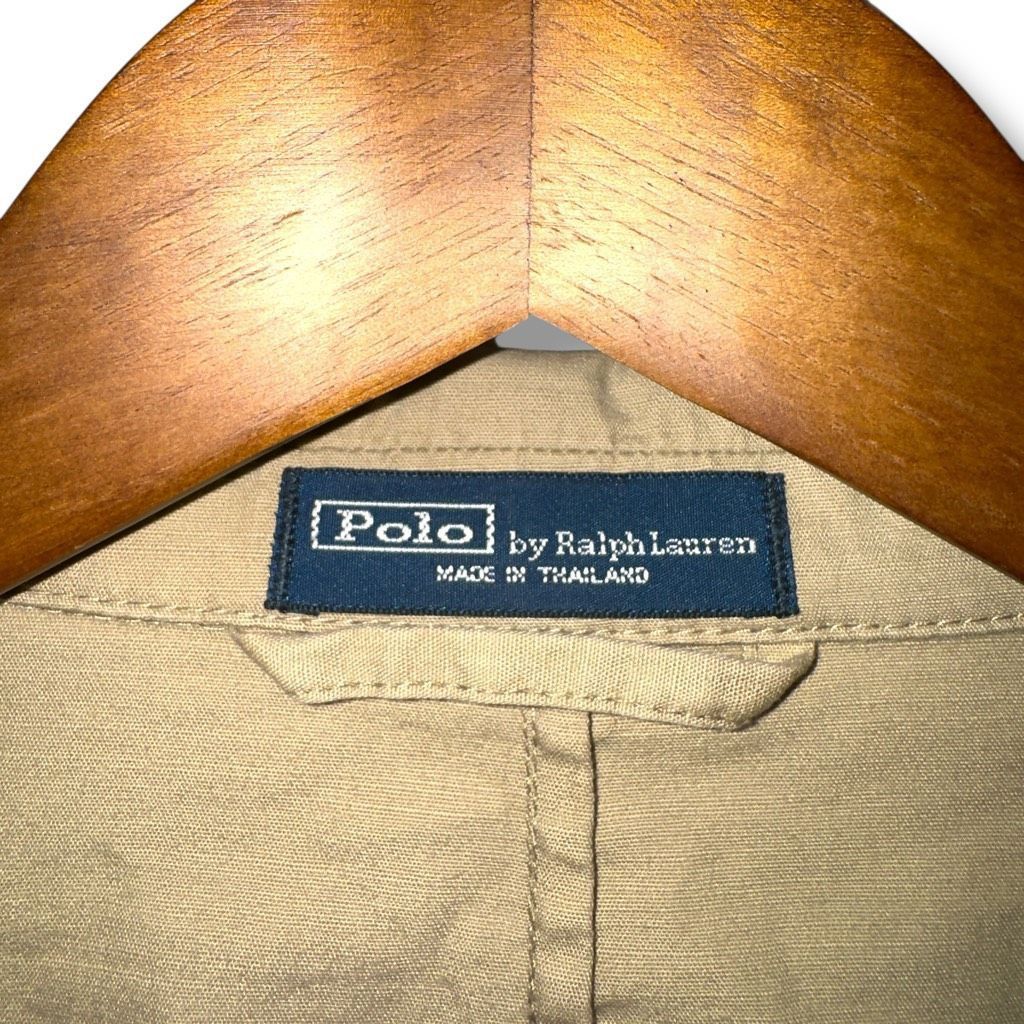 Polo Ralph Lauren Polo Ralph Lauren Tan Unstructured Safari Jacket Sport Coat Size 48R - 2 Thumbnail