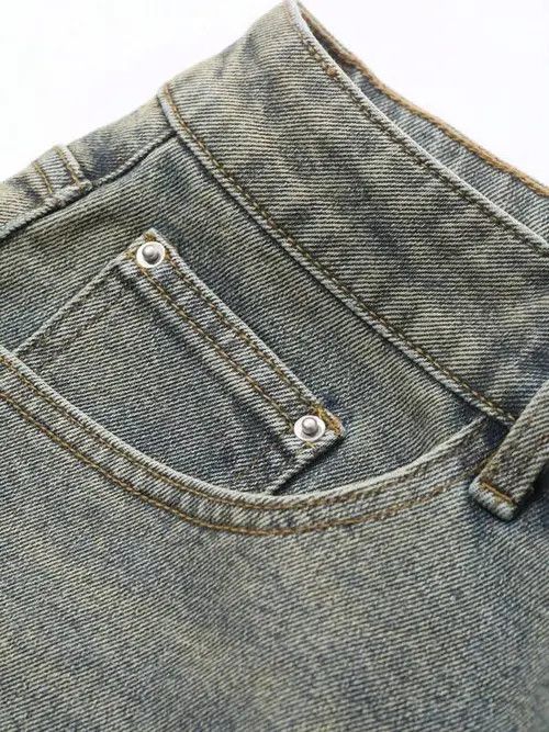 Japanese Brand × Vintage Y2K Vintage WASHED denim jorts shorts Size US 33 - 2 Thumbnail