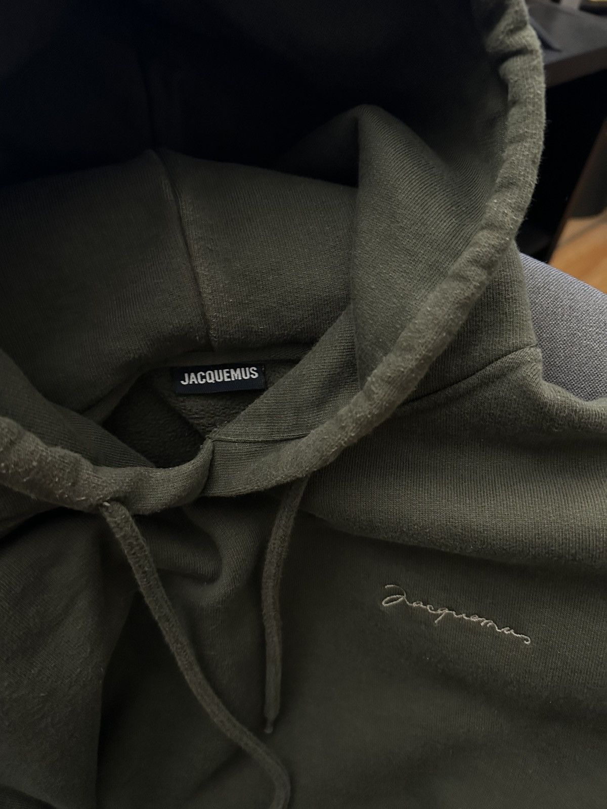 Jacquemus Jacquemus Les Classiques Hoodie - Khaki Size US M / EU 48-50 / 2 - 2 Thumbnail