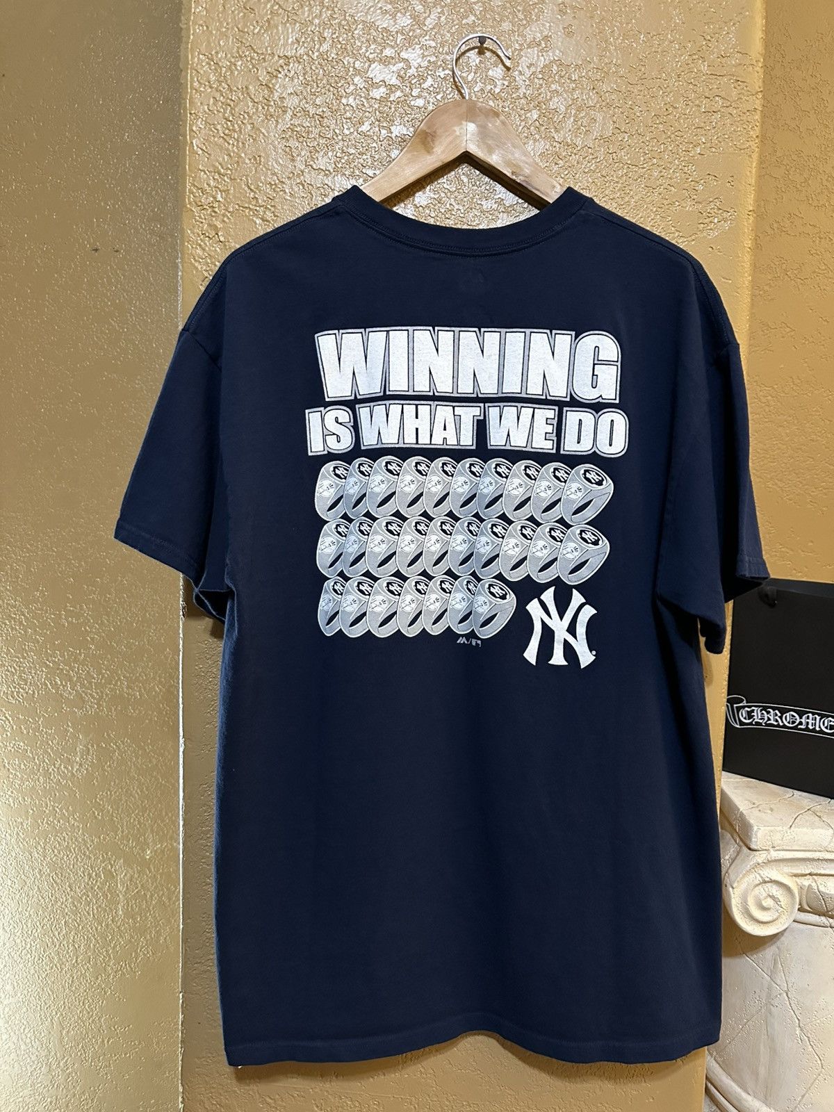 Vintage Vintage New York Yankees Rings T Shirt MLB Size US XL / EU 56 / 4 - 1 Thumbnail