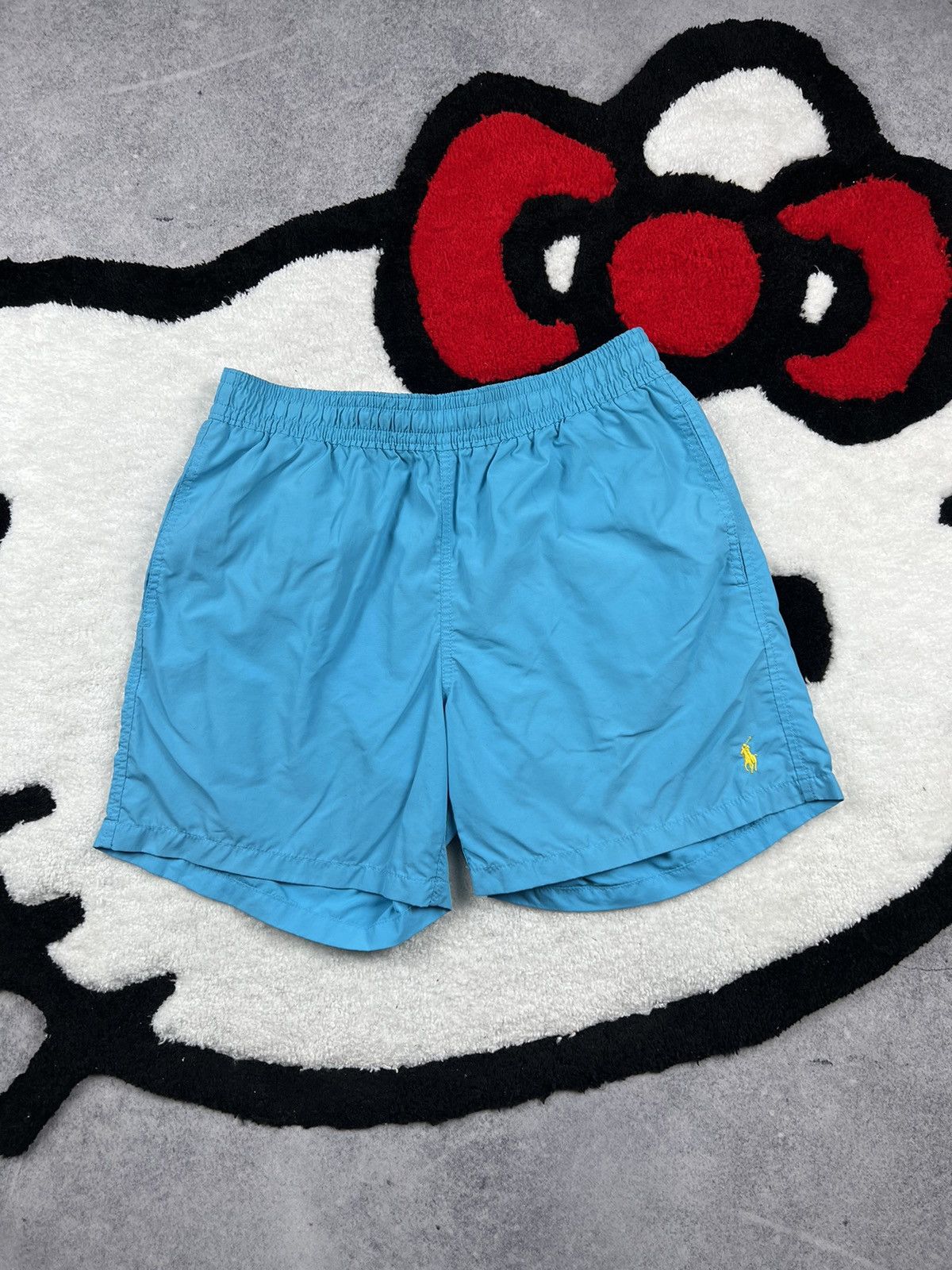 Polo Ralph Lauren Crazy Polo Ralph Lauren Blue Y2K Nylon Shorts Size US 32 / EU 48 - 1 Thumbnail