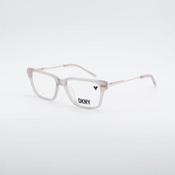 DKNY DKNY DK7012 011 Eyeglasses - Fog/Gold 53mm Rectangle Frame Size ONE SIZE - 1 Thumbnail