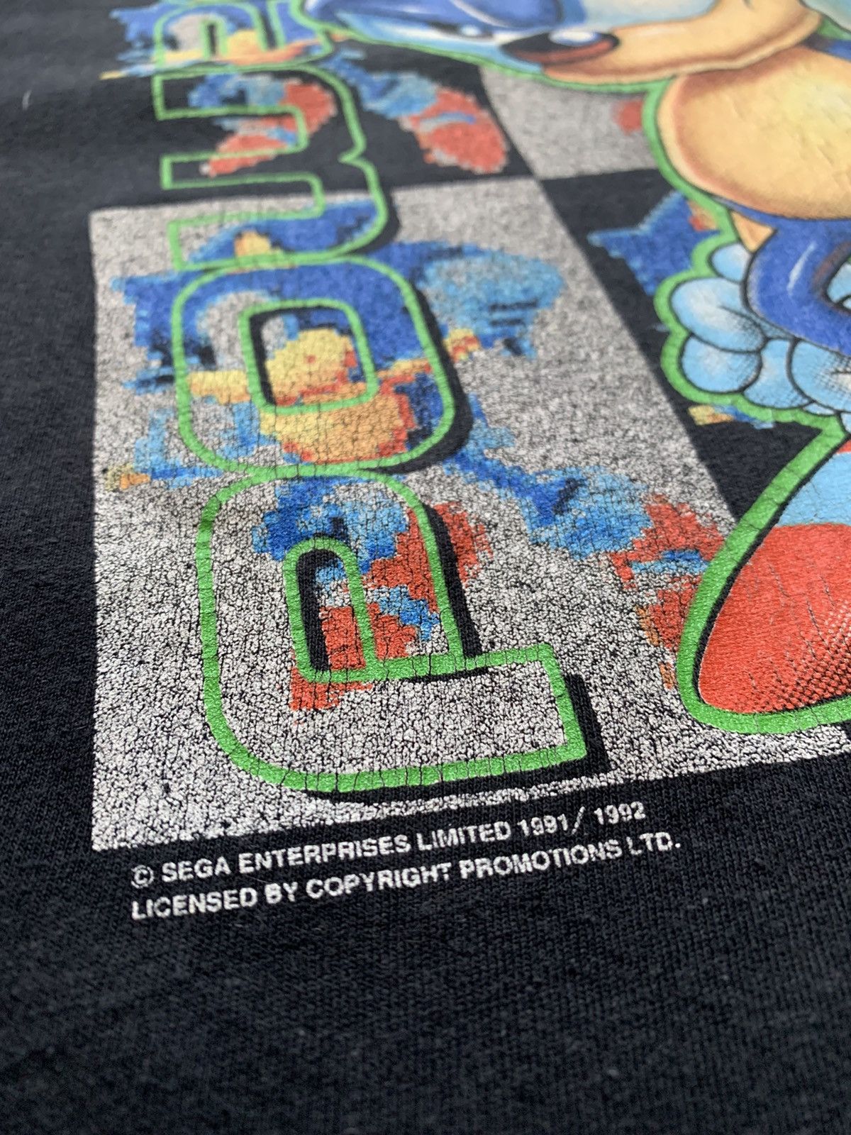 Nintendo 1991/1992 Vintage Sega Sonic The Hedgehog T-Shirt Size US L / EU 52-54 / 3 - 5 Thumbnail
