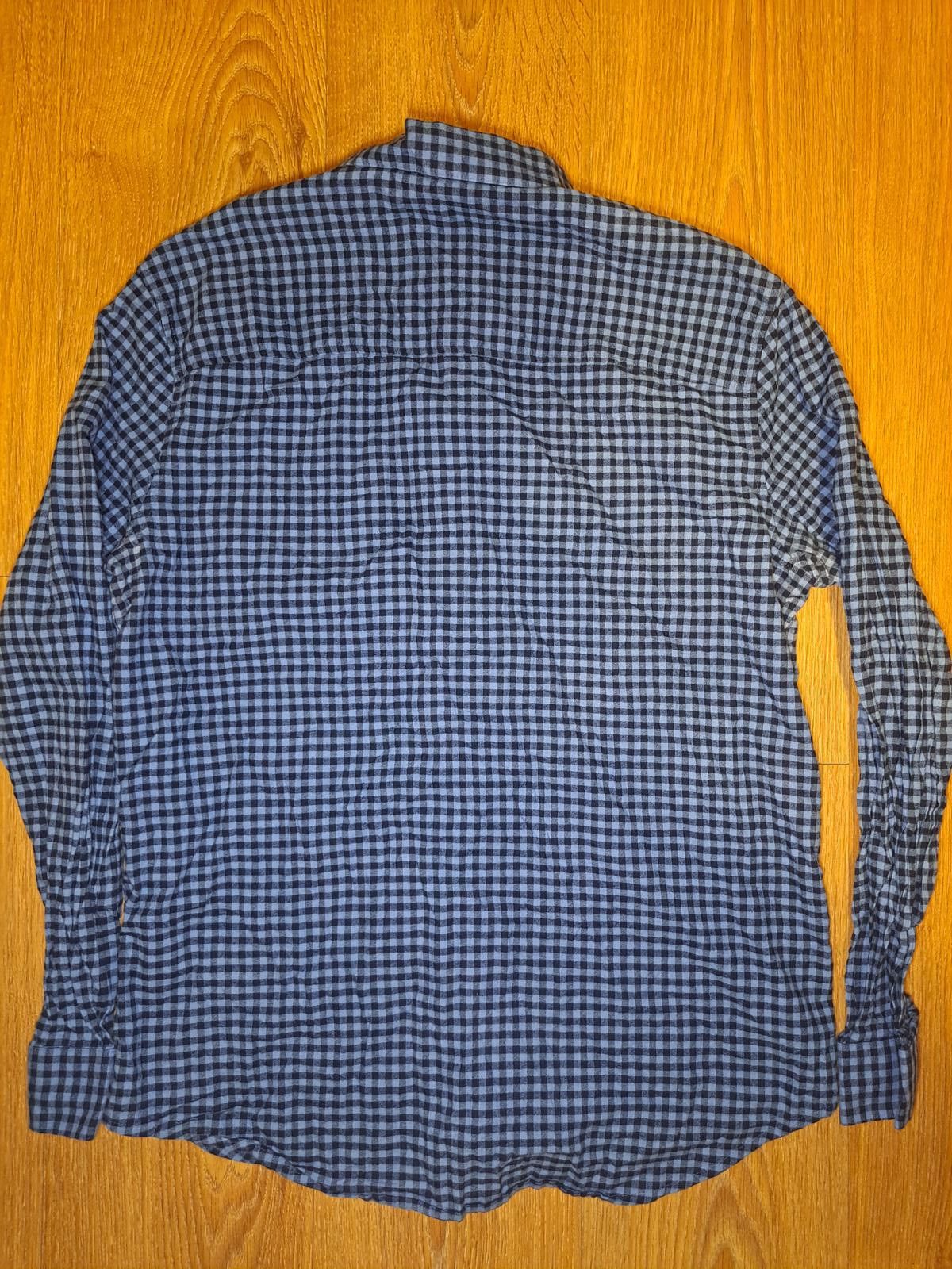 H&M H&M Button Up Dress Shirt Mens Medium Blue Check Cotton Size US M / EU 48-50 / 2 - 5 Thumbnail