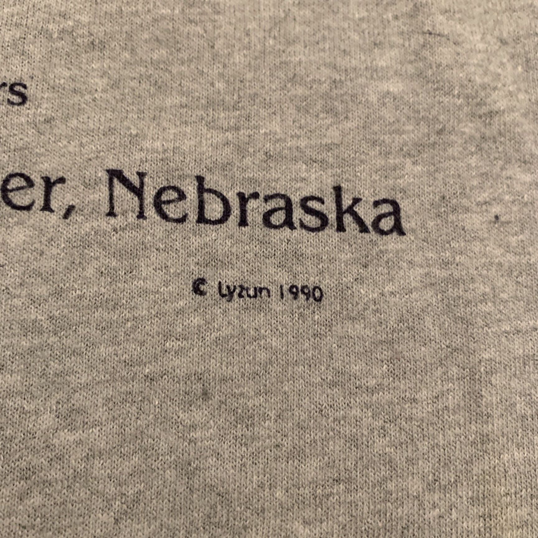 Hanes VINTAGE Farmer’s Pride T-Shirt Lincoln Walker Nebraska Brighton Fair Cow Feed Gray Size L Mens Size US L / EU 52-54 / 3 - 3 Thumbnail
