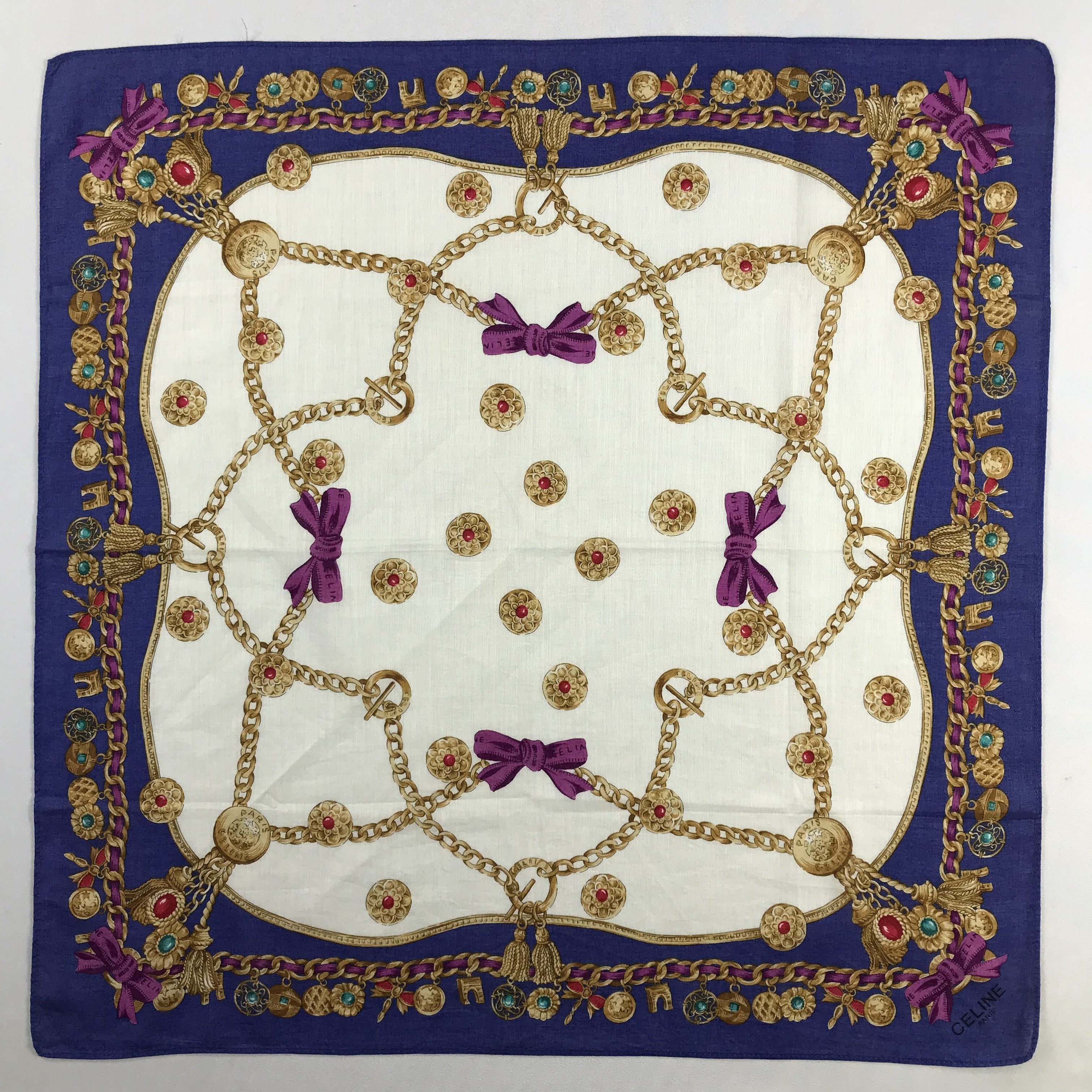 Celine Celine Handkerchief / Bandana / Neckerchief C547 Size ONE SIZE - 3 Thumbnail