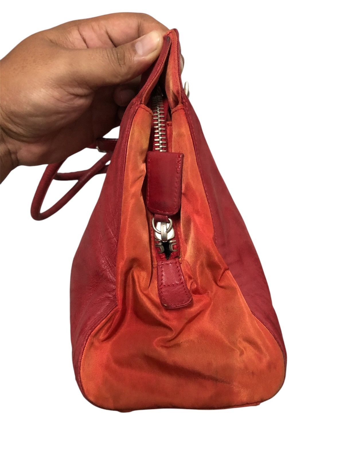 Prada × Vintage Vintage Prada Red Leather Shoulder Bag Size ONE SIZE - 7 Thumbnail