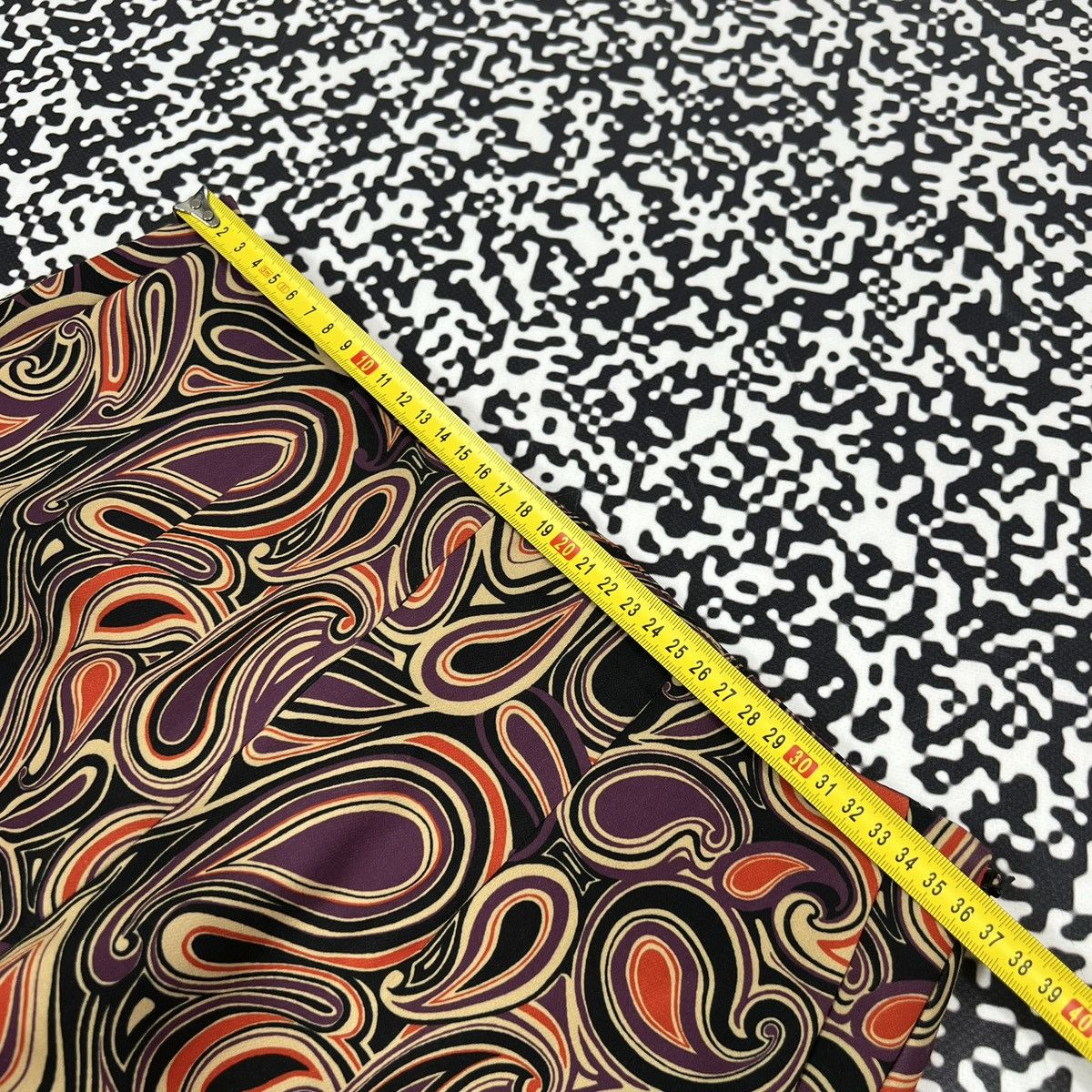 Vintage Raffaello Rossi Paisley Abstract Print Luxury Style Pants Size 27" / US 4 / IT 40 - 19 Thumbnail