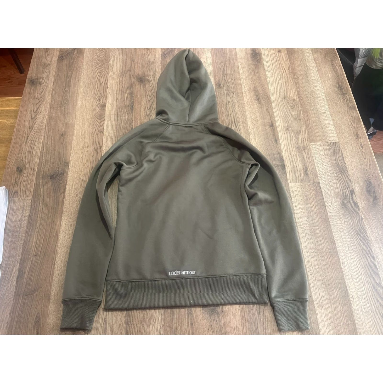Under Armour Under armour Sweatshirt Womens Petite Small Green Full Zip Logo Regular Fit Activewear Modern Style Womens Size S / US 4 / IT 40 - 2 Thumbnail
