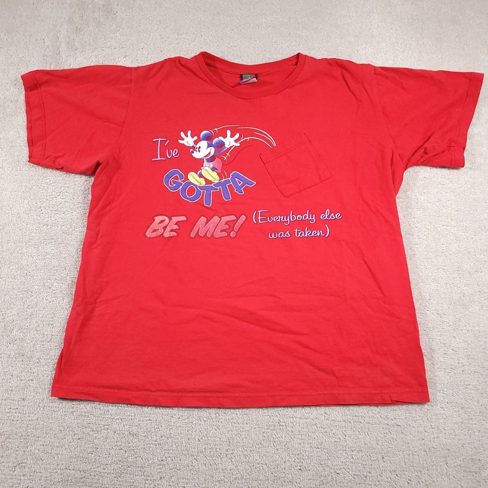 Mickey Unlimited VINTAGE Mickey Unlimited Mouse T-Shirt Womens Plus Jerry Leigh Red Size 4XL / US 24-26 - 2 Thumbnail