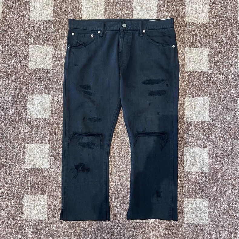 Visvim VISVIM Black Casual Pants with Distressed Design Size US 36 / EU 52 - 1 Thumbnail