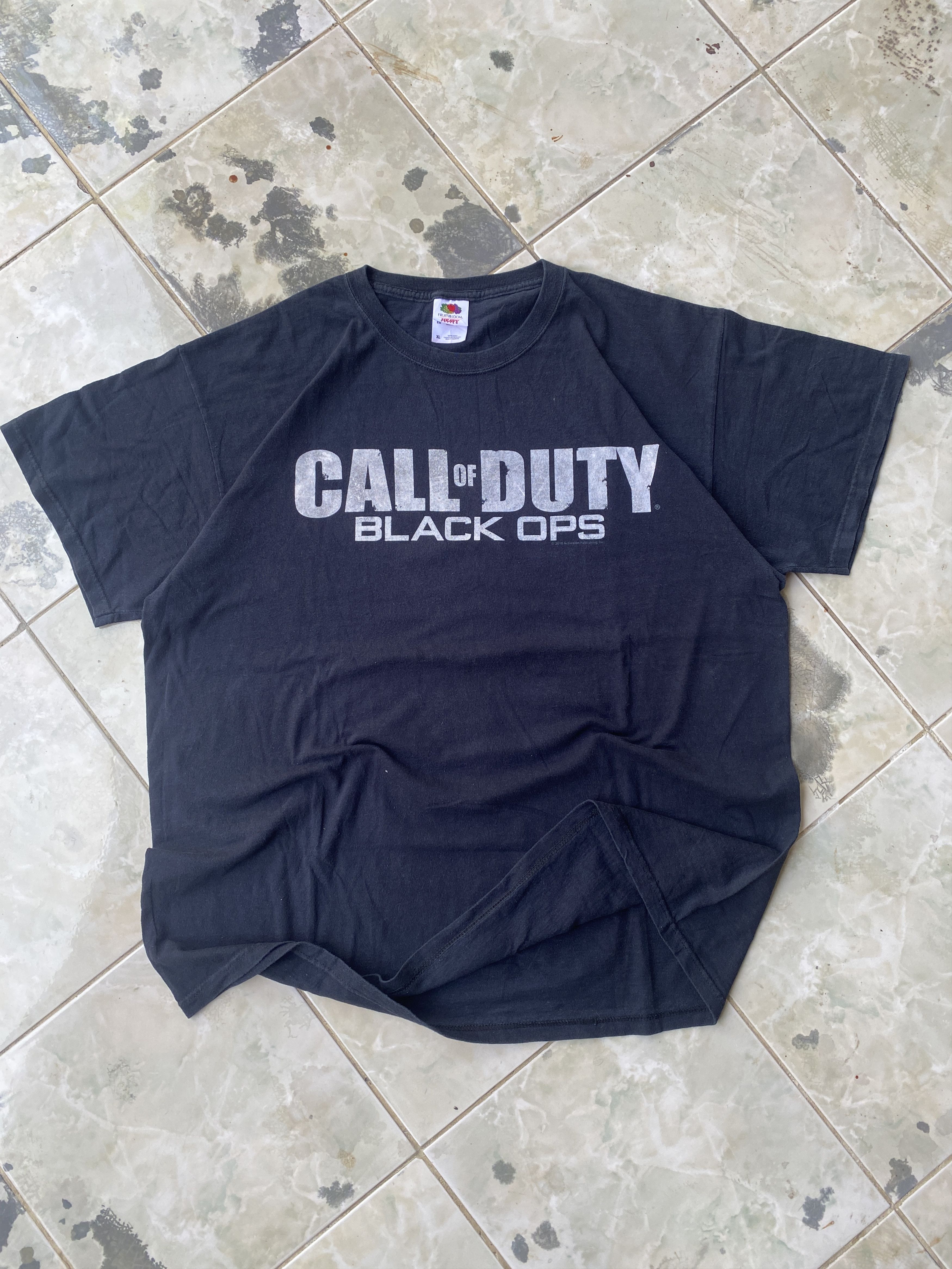 Vintage Call Of Duty Black Ops Promo Video Game Graphic Tee