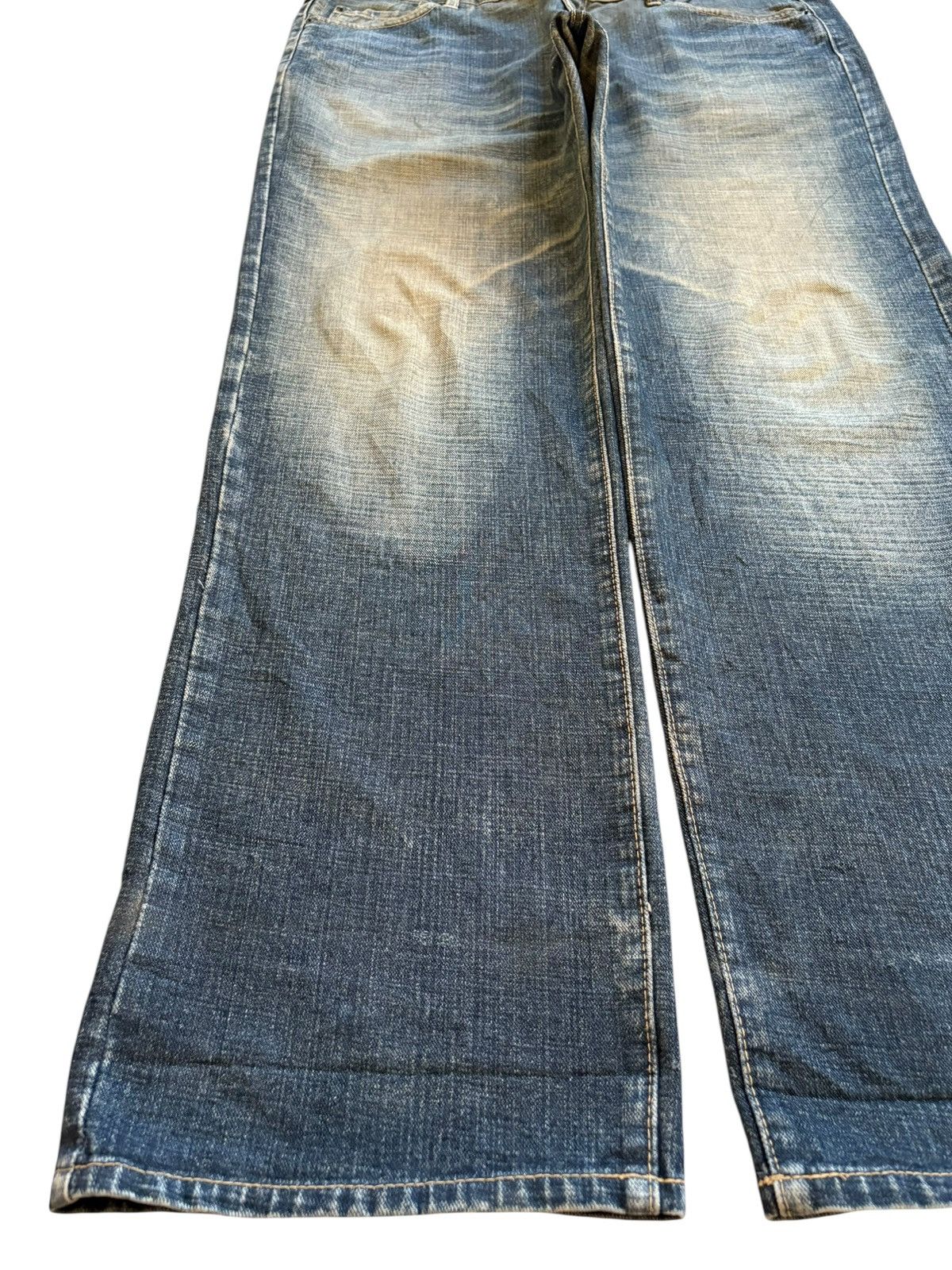 Japanese Brand Vintage Japanese Brand Rusty Mud Wash Distress Baggy Jeans Size US 40 / EU 56 - 6 Thumbnail