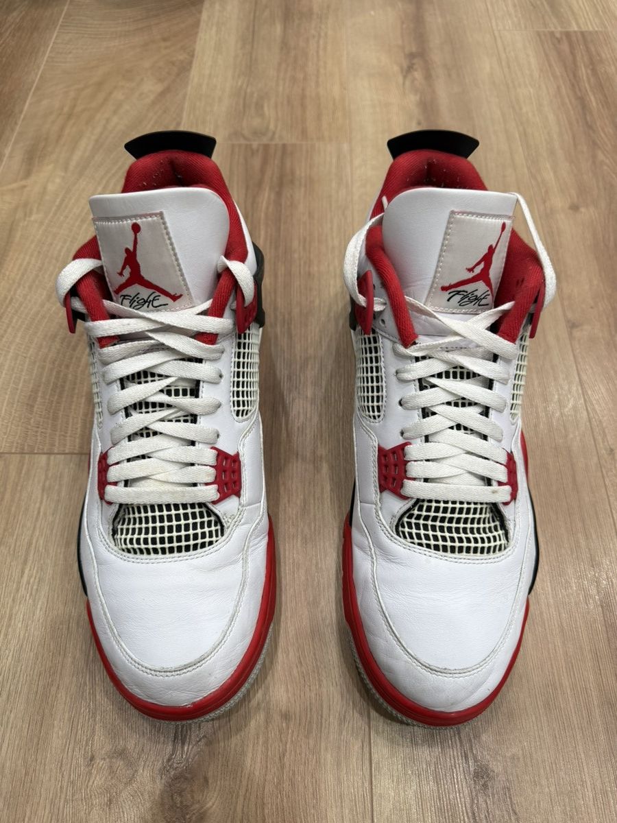 Jordan Brand Jordan 4 Retro “Fire Red” Size US 12.5 / EU 45-46 - 3 Thumbnail