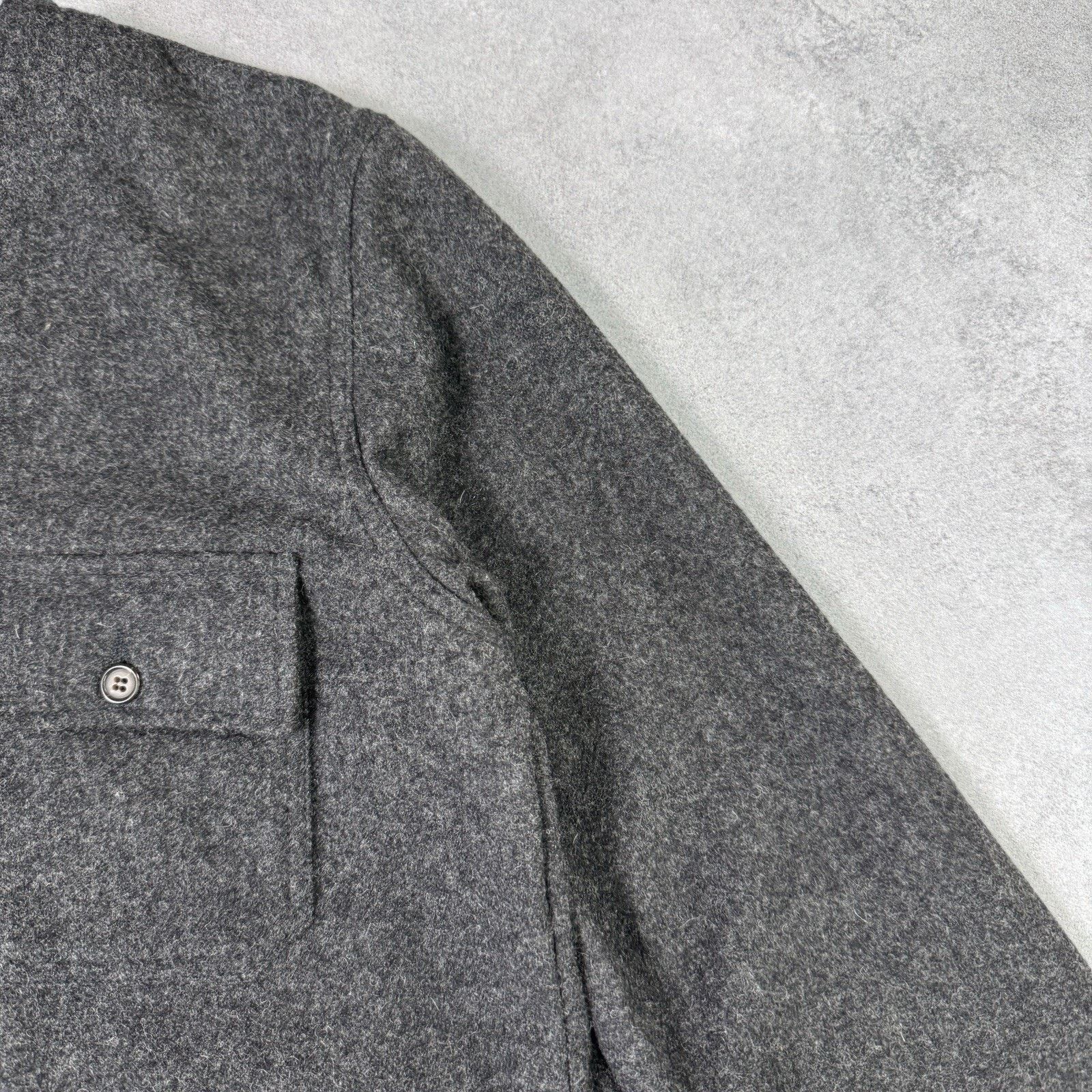 Universal Works Universal Works Men's Melton Wool Cabin Jacket Grey Men Size US L / EU 52-54 / 3 - 4 Thumbnail