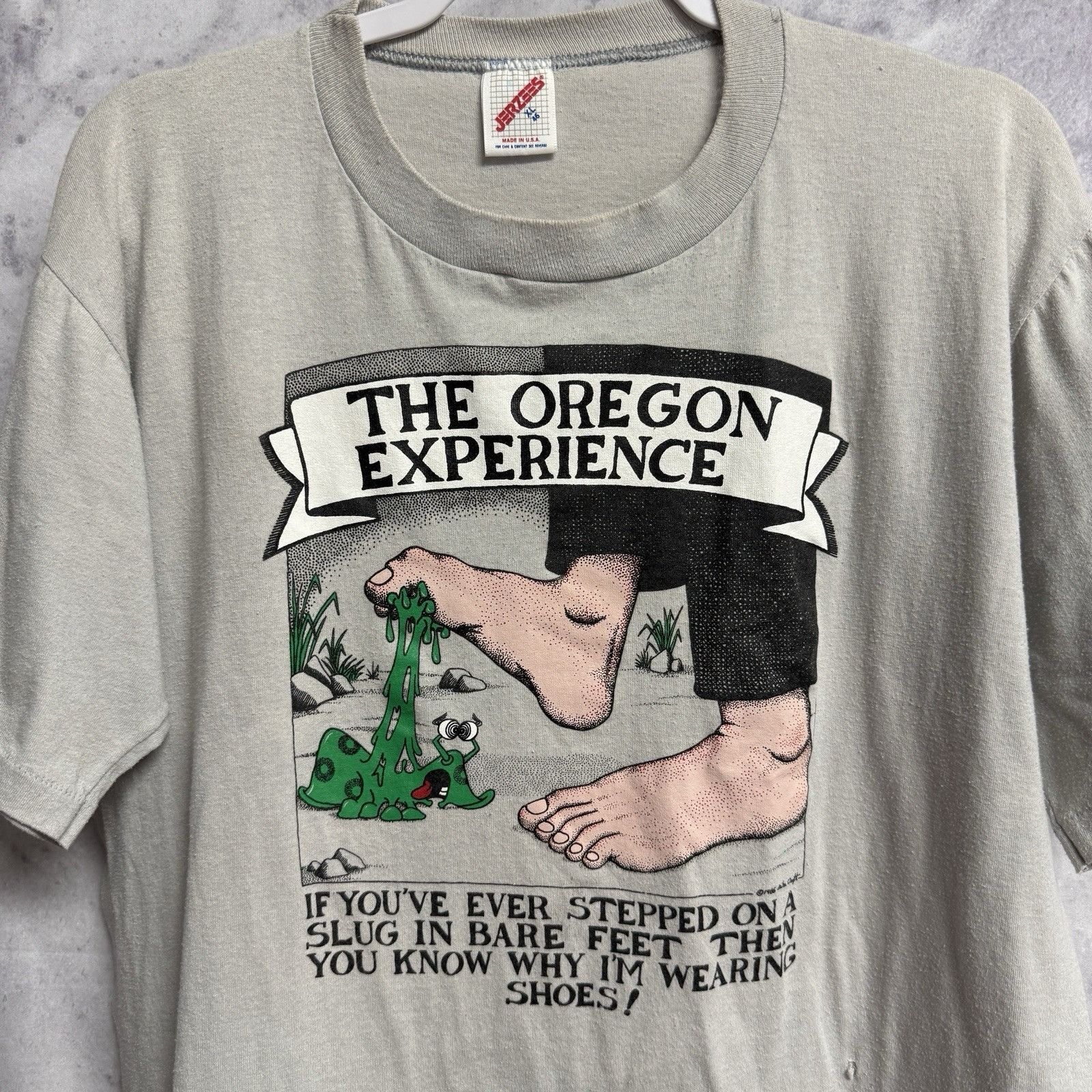 Vintage Vintage The Oregon Experience T Shirt Mens XL Gray Travel To Size US XL / EU 56 / 4 - 1 Thumbnail