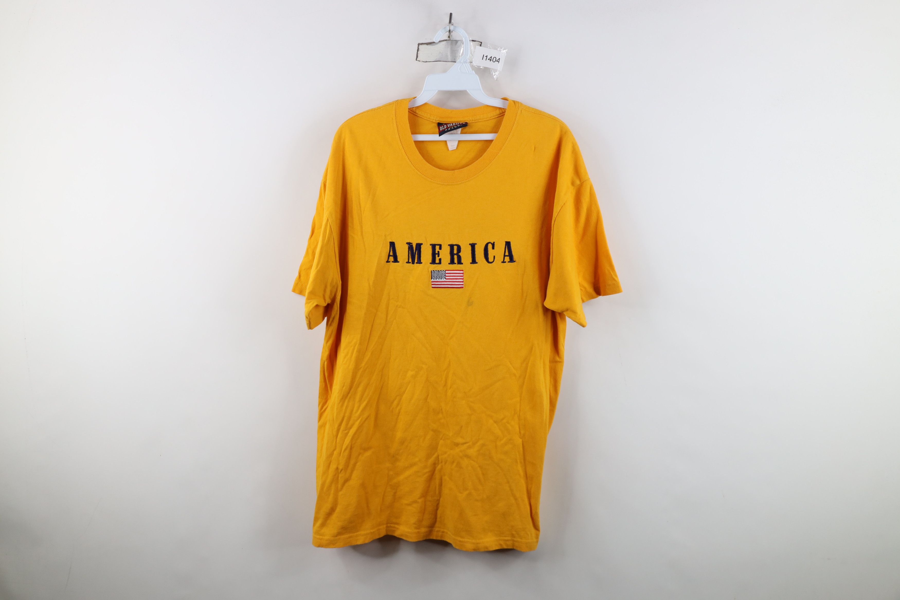Vintage Vintage 90s Y2K Streetwear Spell America USA Flag T-Shirt Size US L / EU 52-54 / 3 - 1 Thumbnail