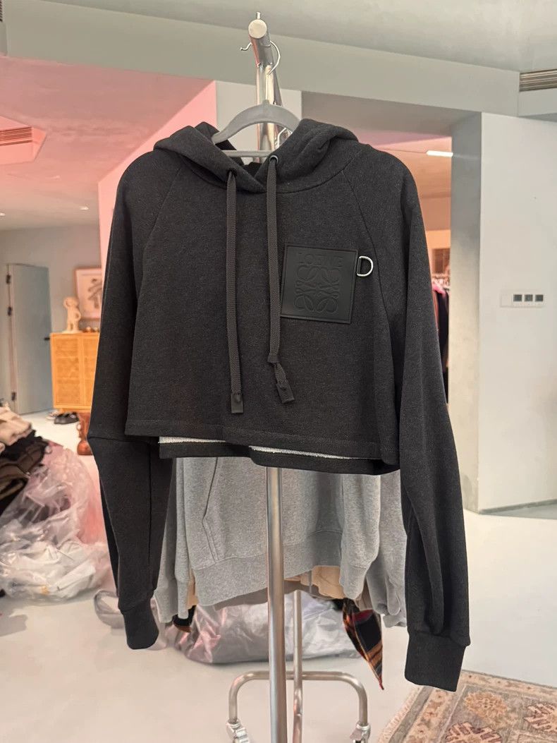 Loewe Loewe Black and gray short hooded sweater Size M / US 6-8 / IT 42-44 - 1 Thumbnail
