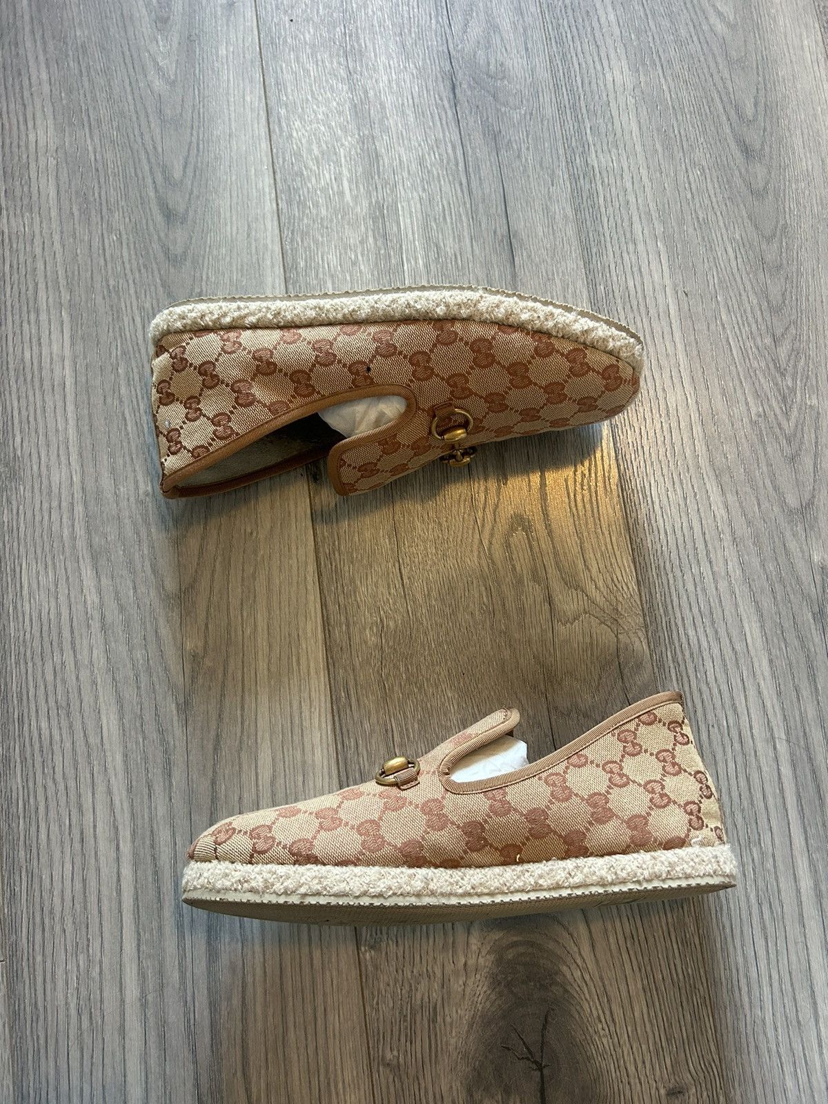 Gucci Gucci Horsebit Espadrilles with Monogram Canvas - Size 7 Size US 7 / EU 40 - 3 Thumbnail