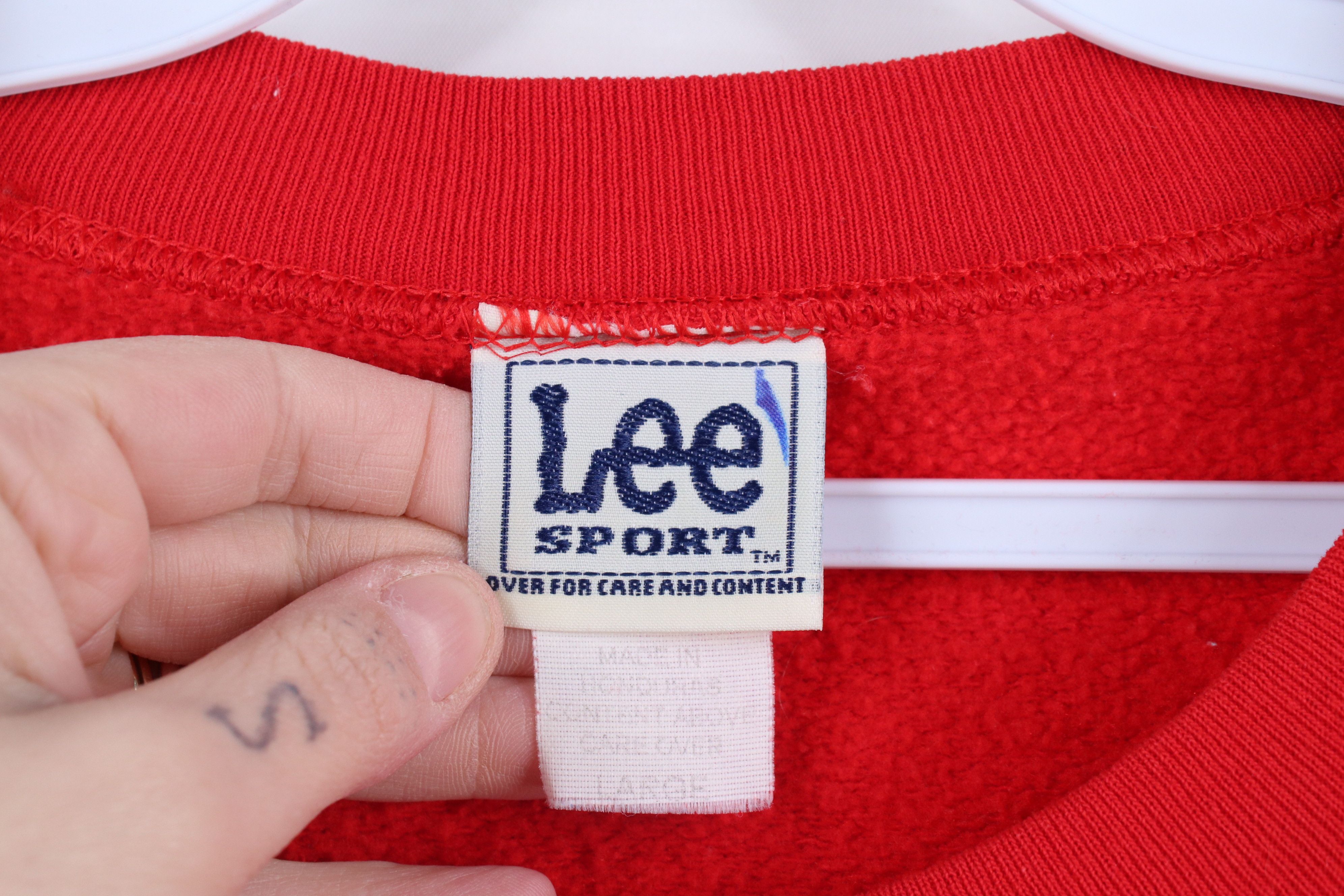 Vintage Vintage 90s Spell Heavy Ohio State University Sweatshirt Red Size US L / EU 52-54 / 3 - 7 Thumbnail