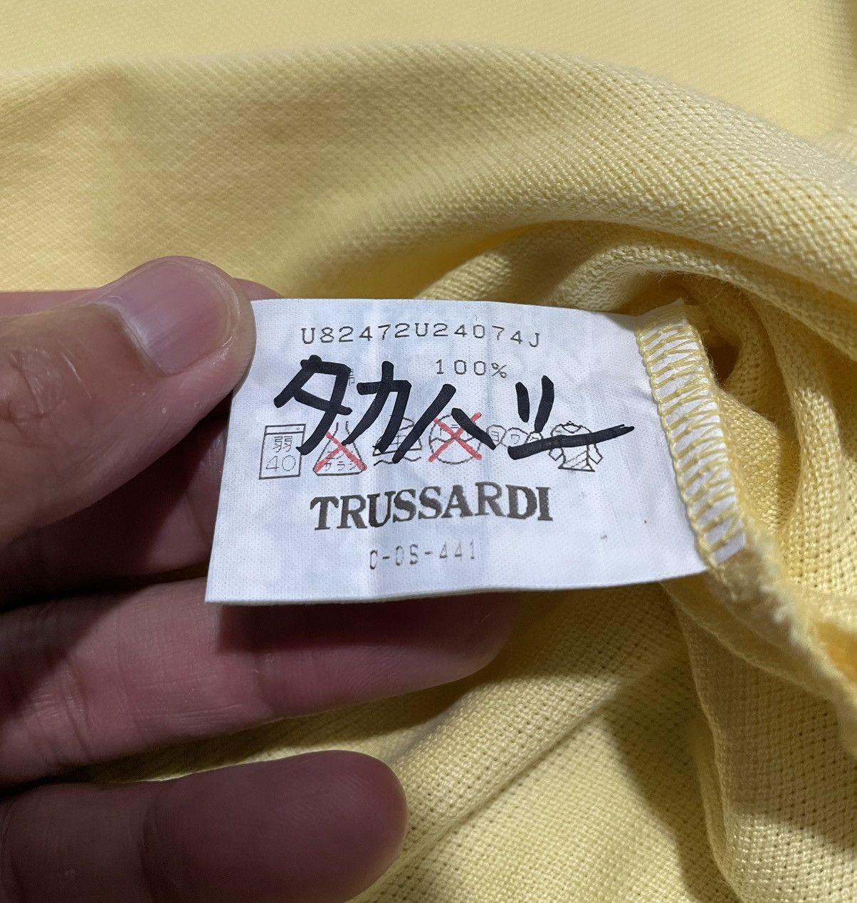 Trussardi × Vintage Vintage Polo Shirt Trussardi Size US M / EU 48-50 / 2 - 9 Thumbnail
