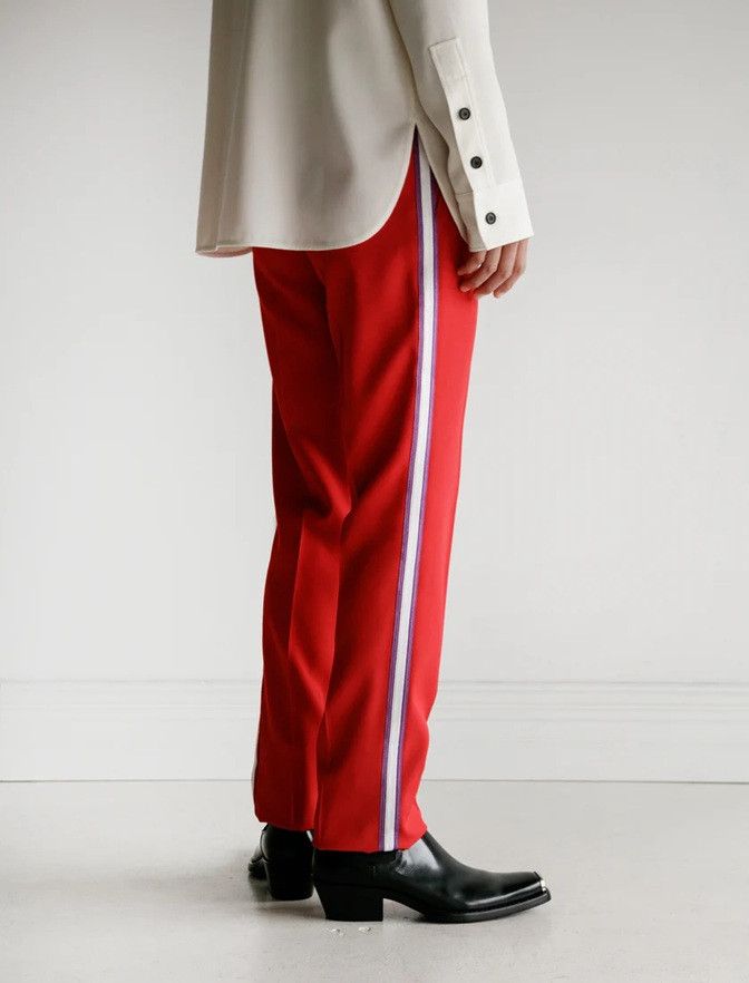 Calvin Klein 205W39NYC CK 205W39NYC - F/W 18 - Uniform Pant w/ Side Stripe Scarlet Size US 30 / EU 46 - 4 Thumbnail