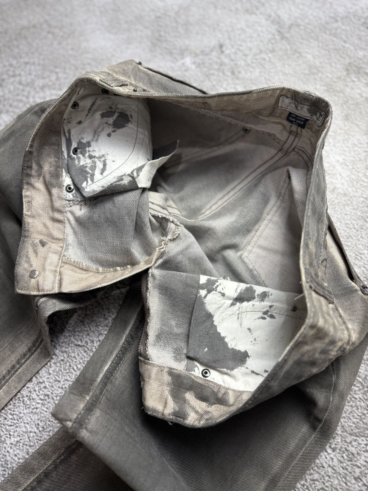 If Six Was Nine Distressed flare denim jeans pants Size US 33 - 13 Thumbnail