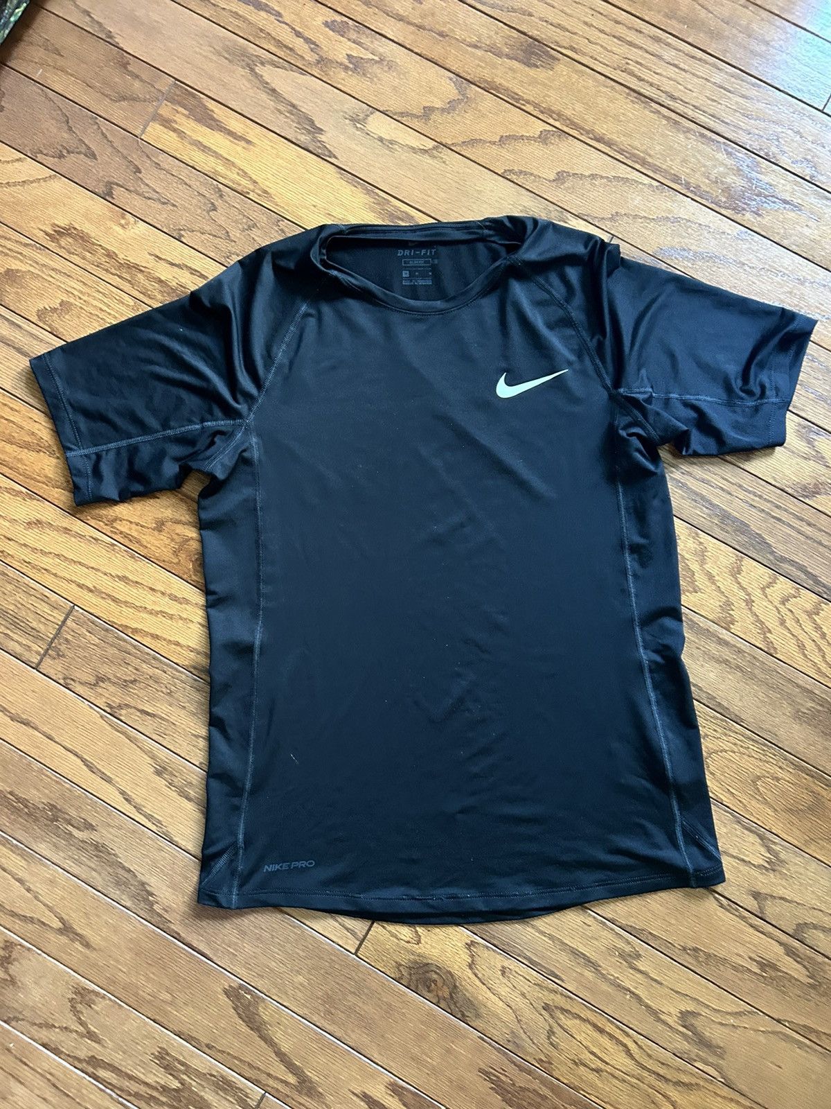 Nike × Vintage Nike Pro Dri-fit Slim Shirt Black Size US M / EU 48-50 / 2 - 1 Thumbnail